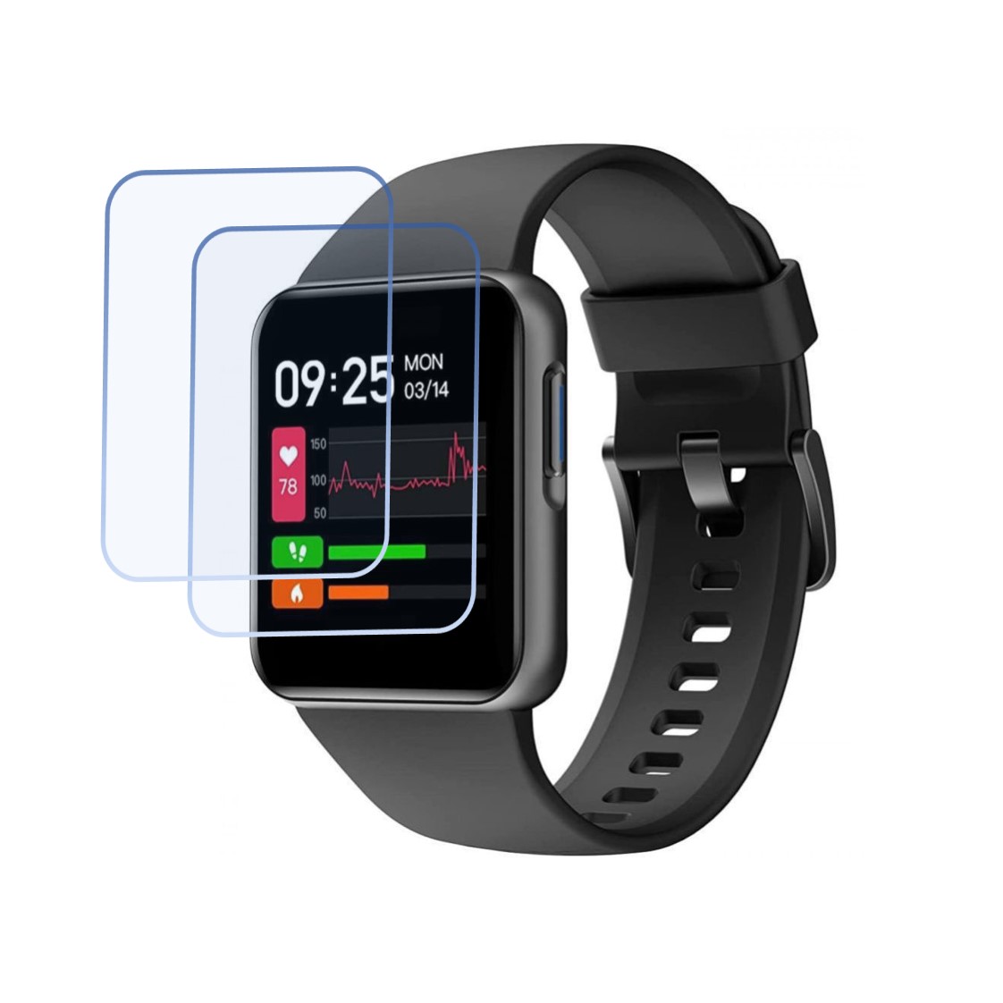 GOQii Smart Vital Lite Smartwatch Screen Protector 9H Protective Compatible Flexible