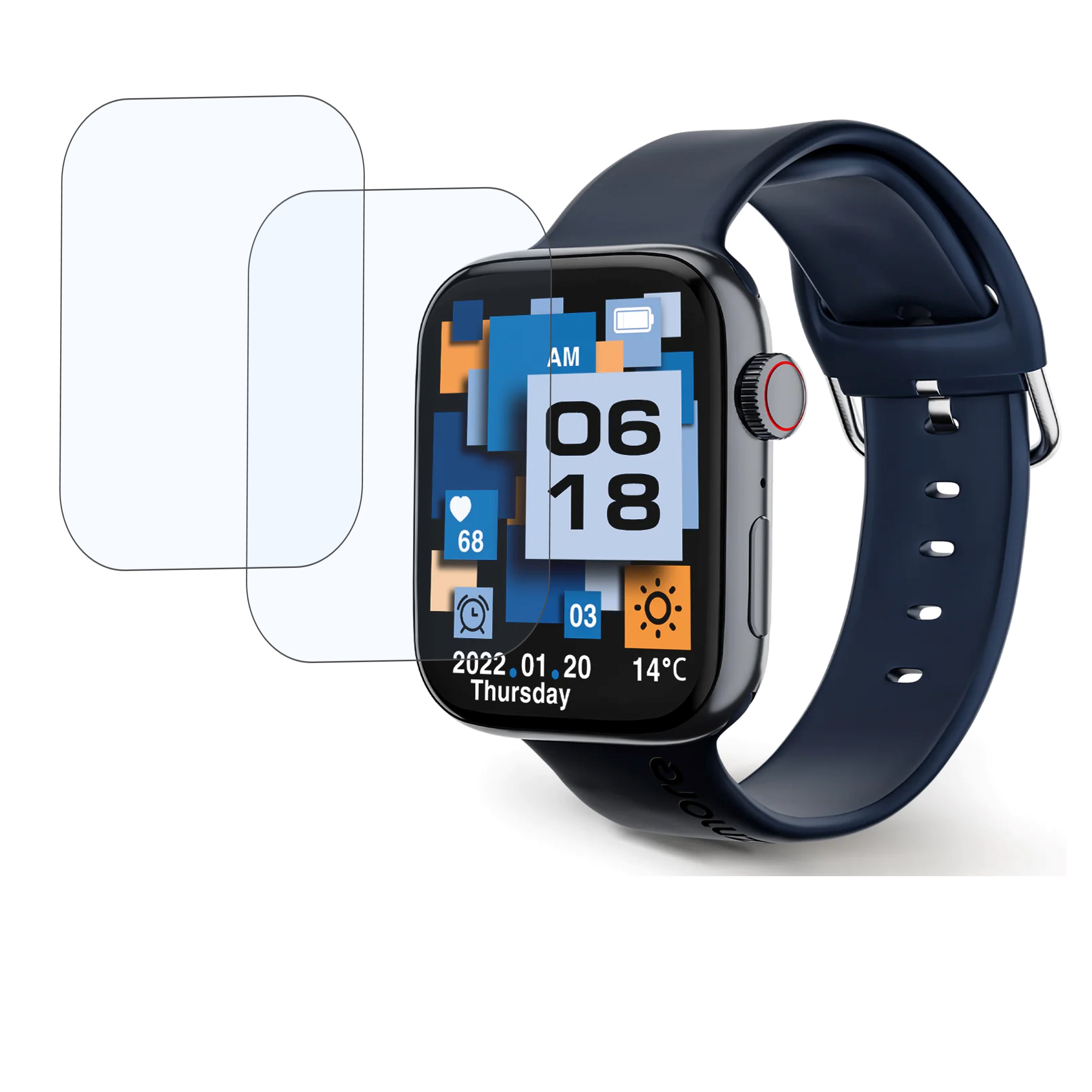 Gizmore Gizfit Star 1.85 Smartwatch Screen Protector 9H Protective Compatible Flexible