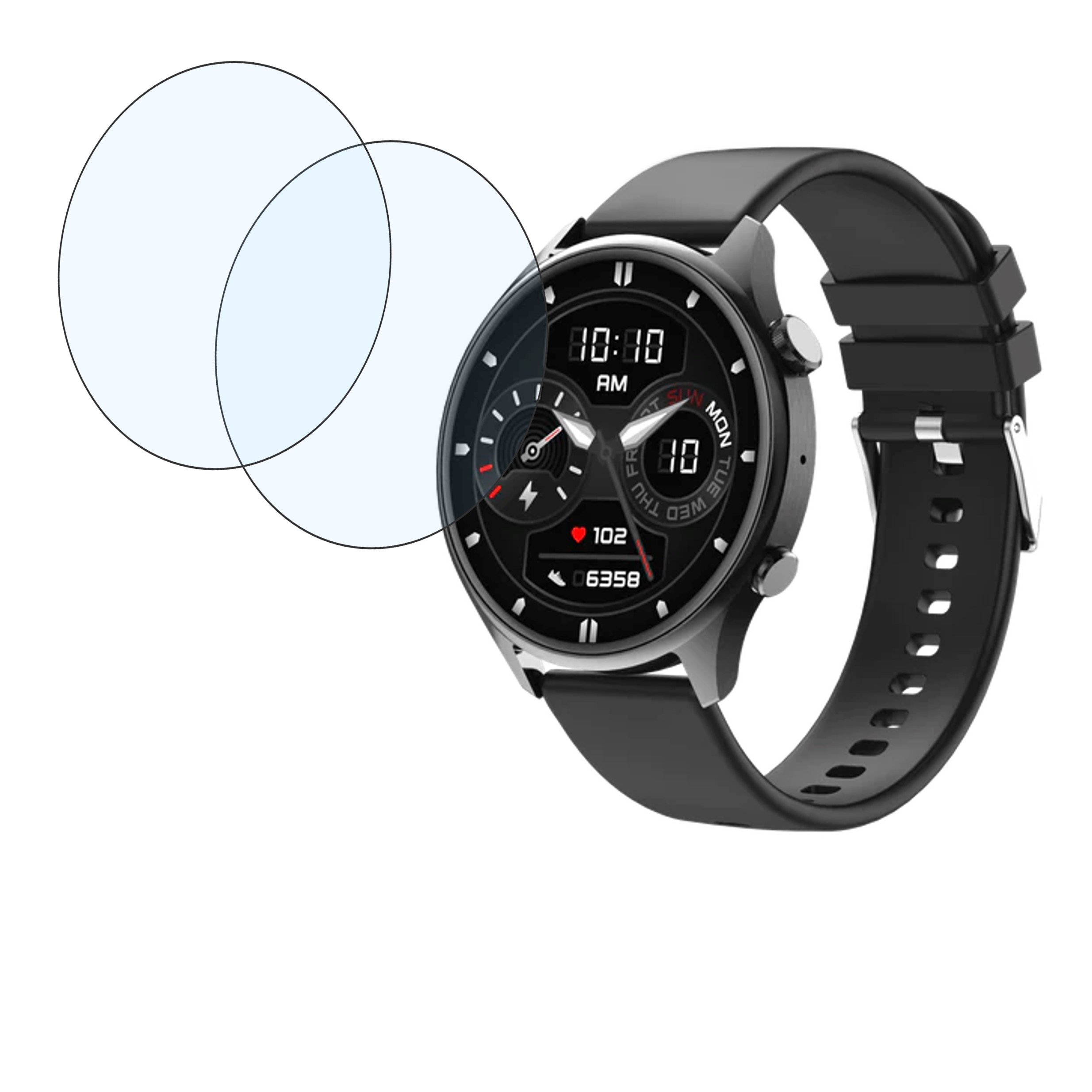 Noise Halo Plus AMOLED Metal Smartwatch Screen Protector 9H Protective Compatible Flexible