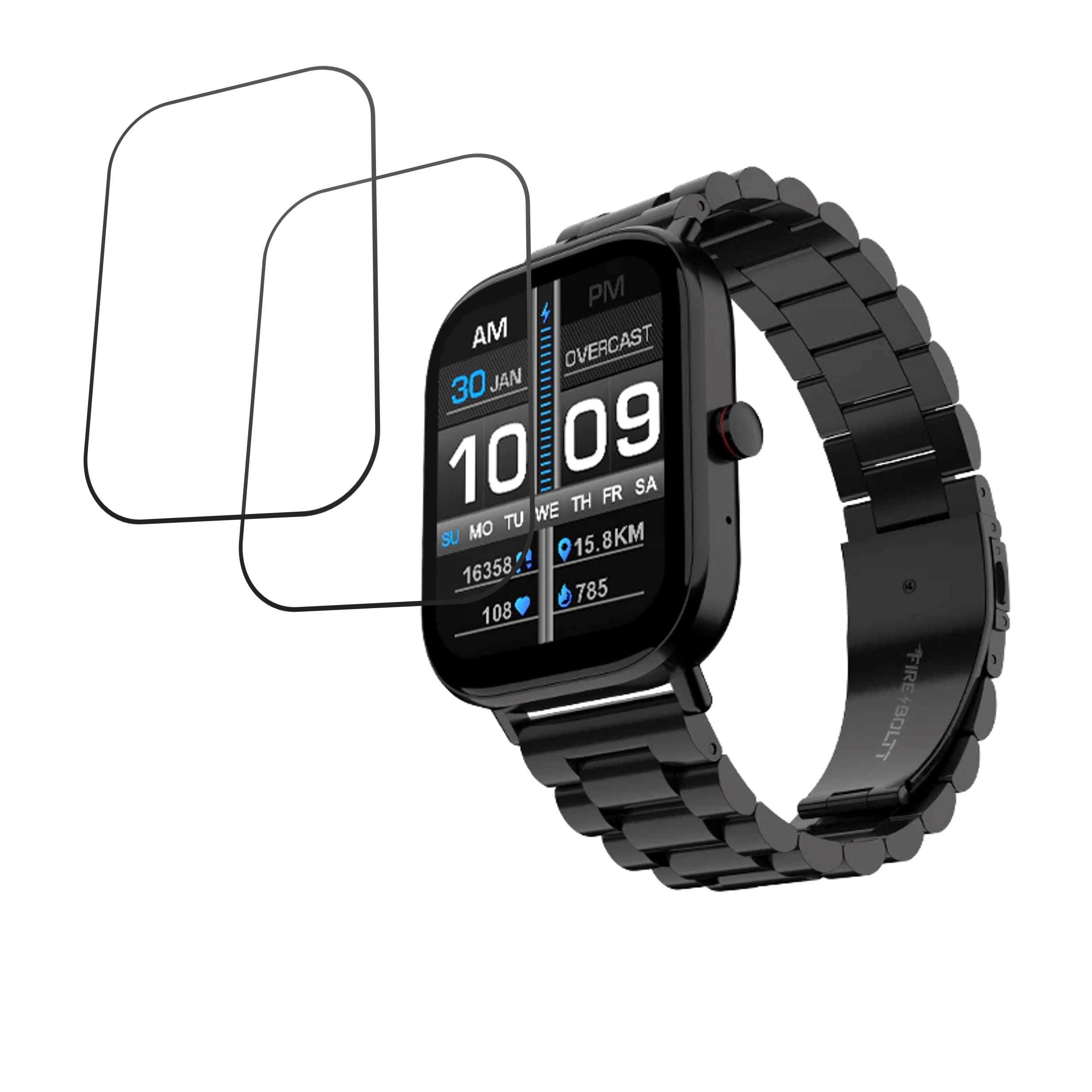 Fire Boltt Starlight Smartwatch Screen Protector 9H Protective Compatible Flexible