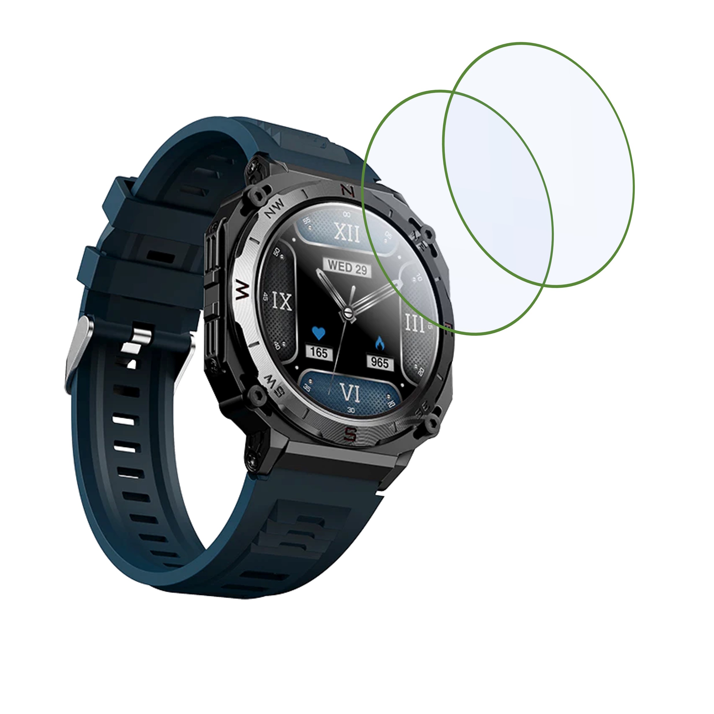 boAt Enigma X500 Smartwatch Screen Protector 9H Protective Compatible Flexible