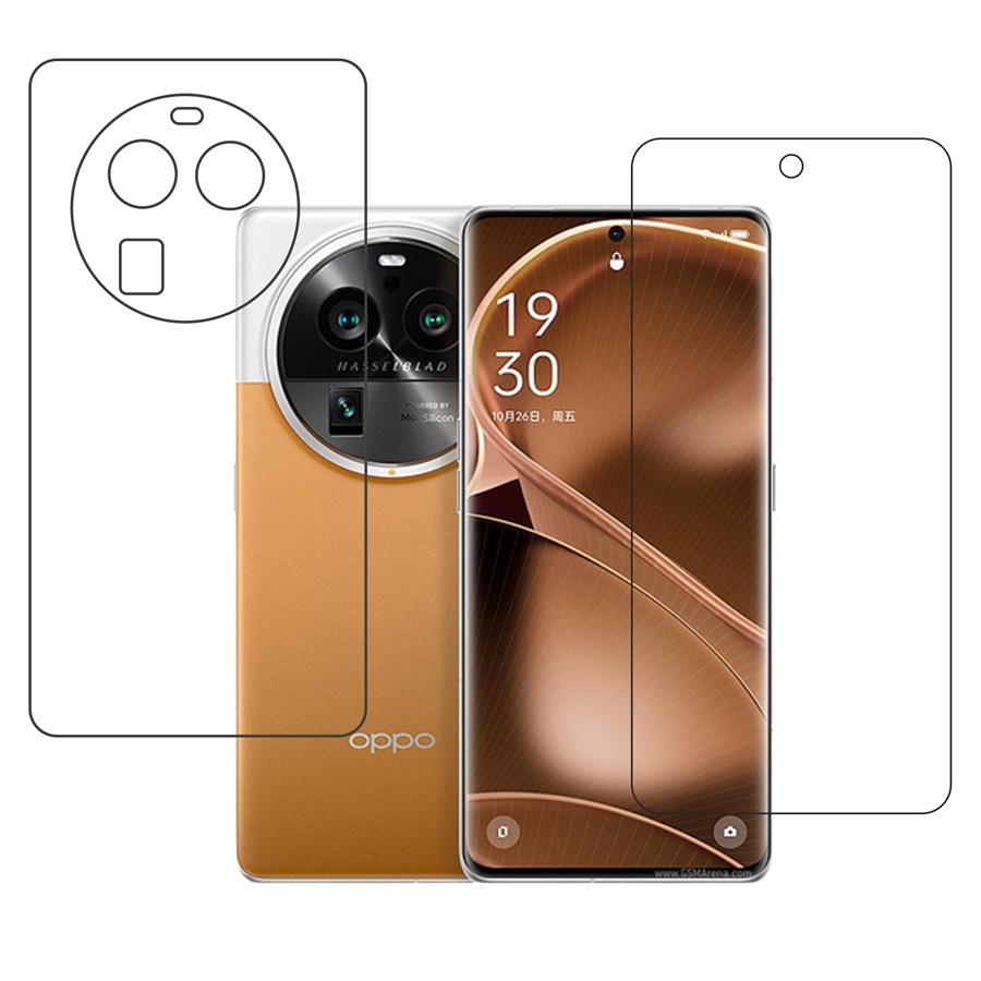 Oppo Find X6 Pro TPU Protective Compatible Mobile Screen Protector For Front & Back (Not a Tempered glass)