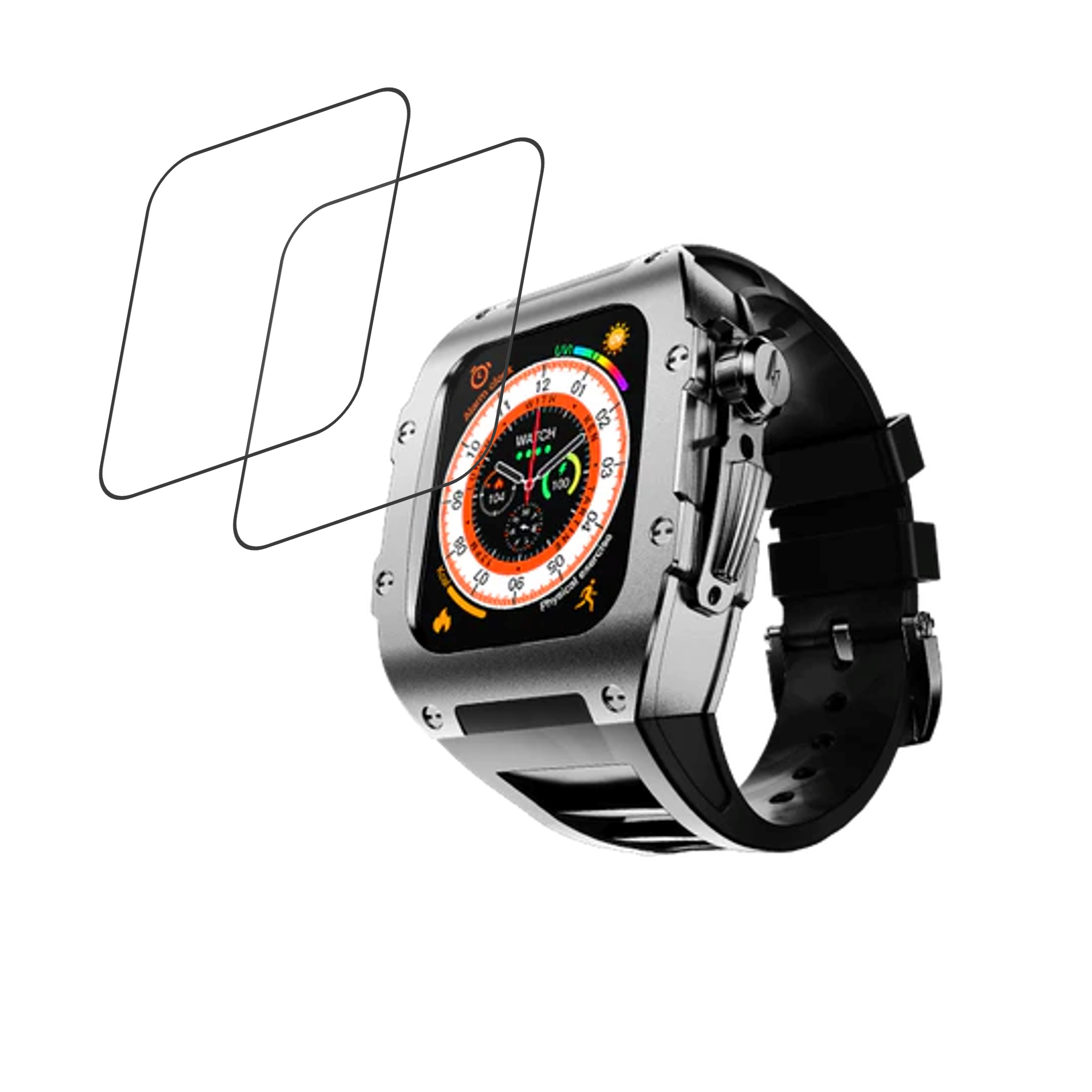 Fire Boltt Case X series Smartwatch Screen Protector 9H Protective Compatible Flexible
