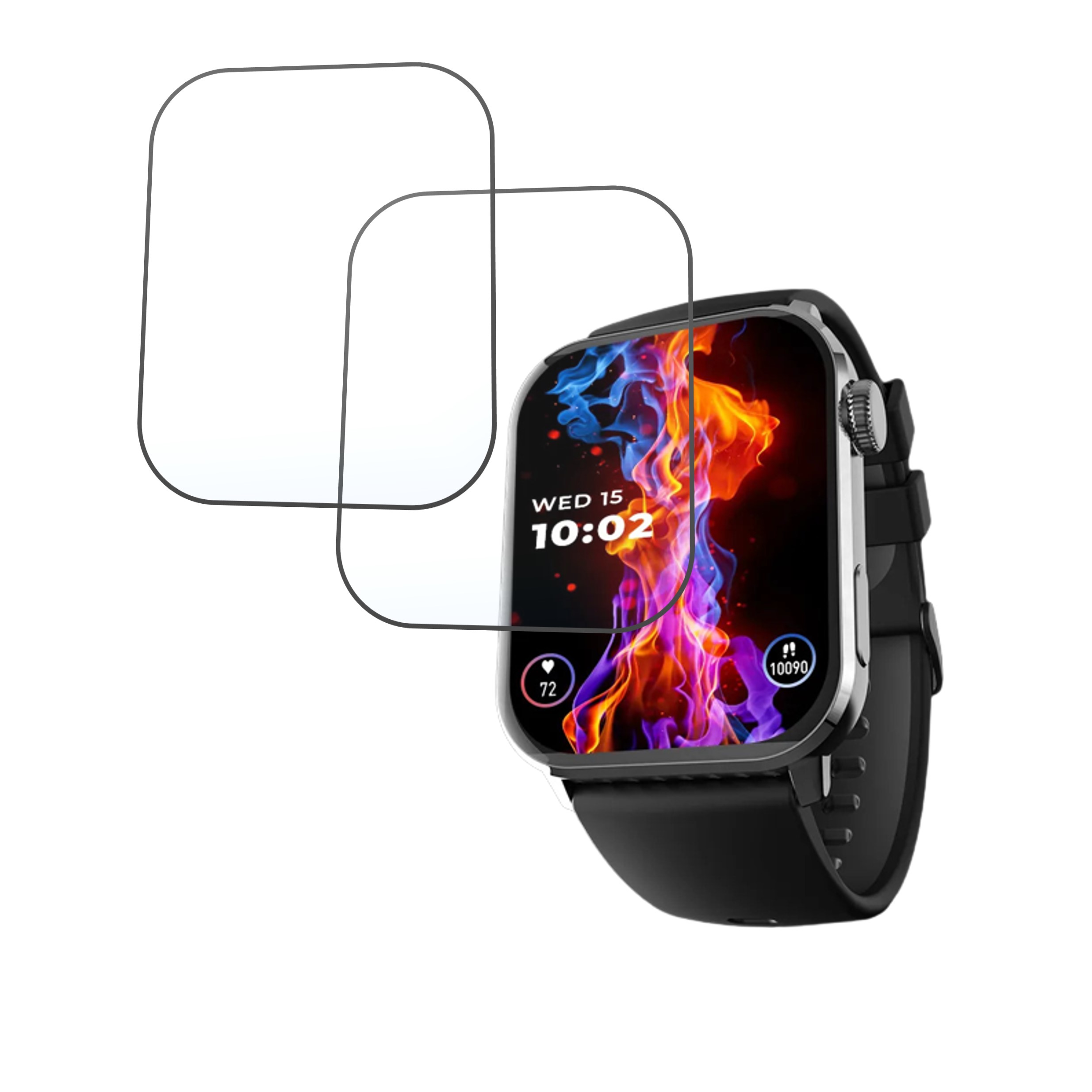 beatsXP Unbound plus Smartwatch 1.8 Smartwatch Screen Protector 9H Protective Compatible Flexible