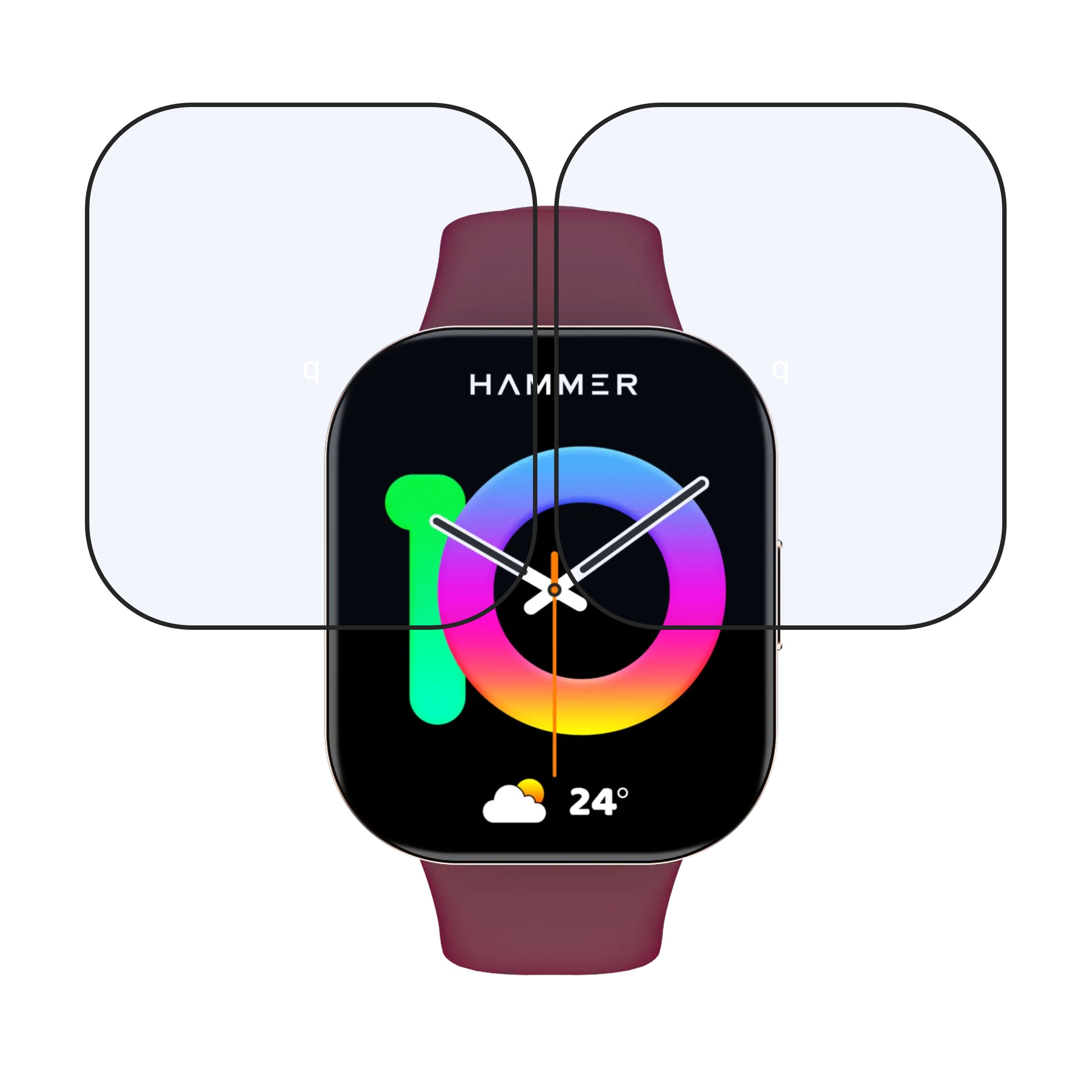 Hammer Robust 1.96 Smartwatch Screen Protector 9H Protective Compatible Flexible