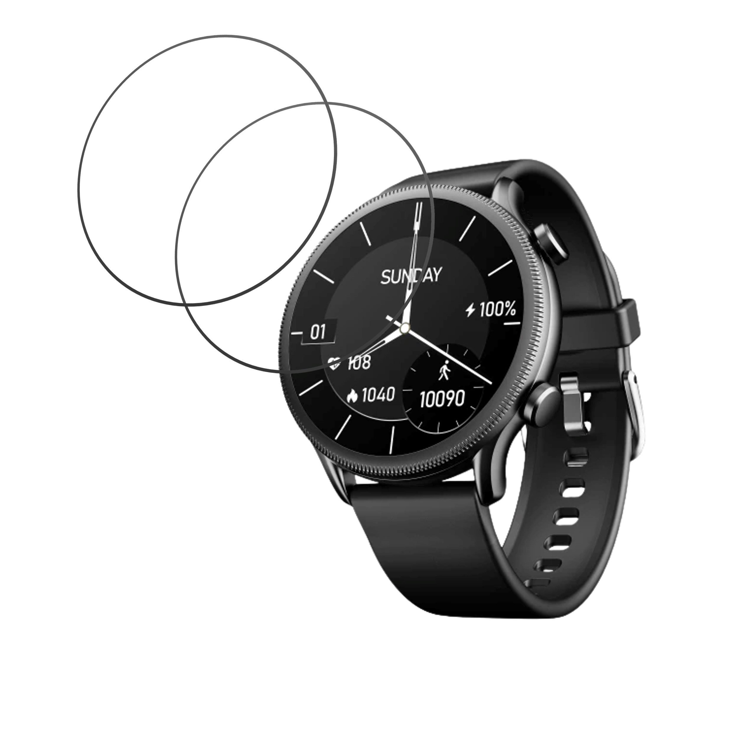 boAt Flash Plus Smartwatch Screen Protector 9H Protective Compatible Flexible
