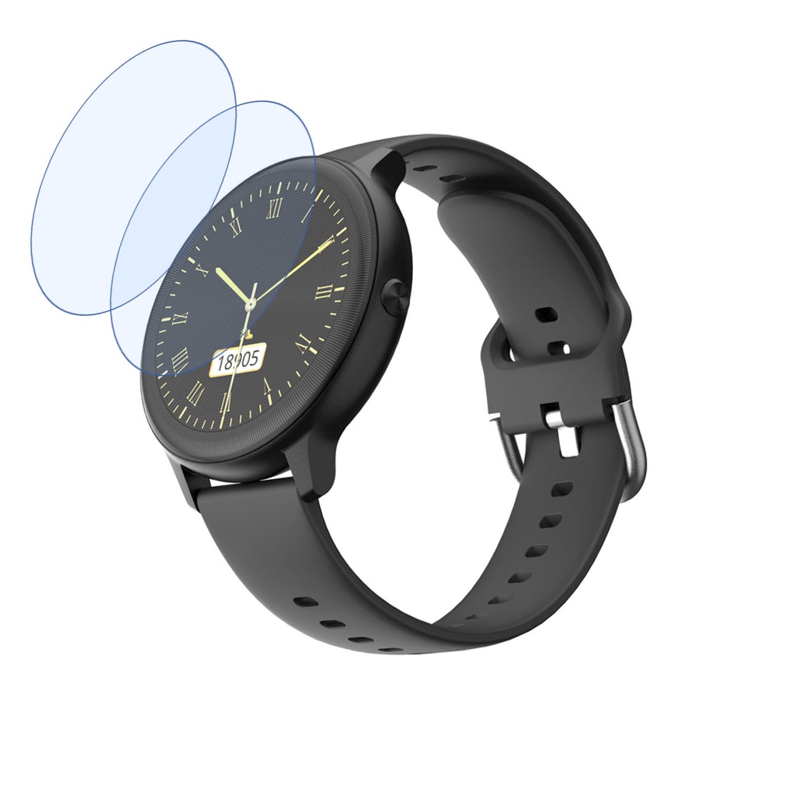 Ambrane Fitshot Sphere Smartwatch Screen Protector 9H Protective Compatible Flexible