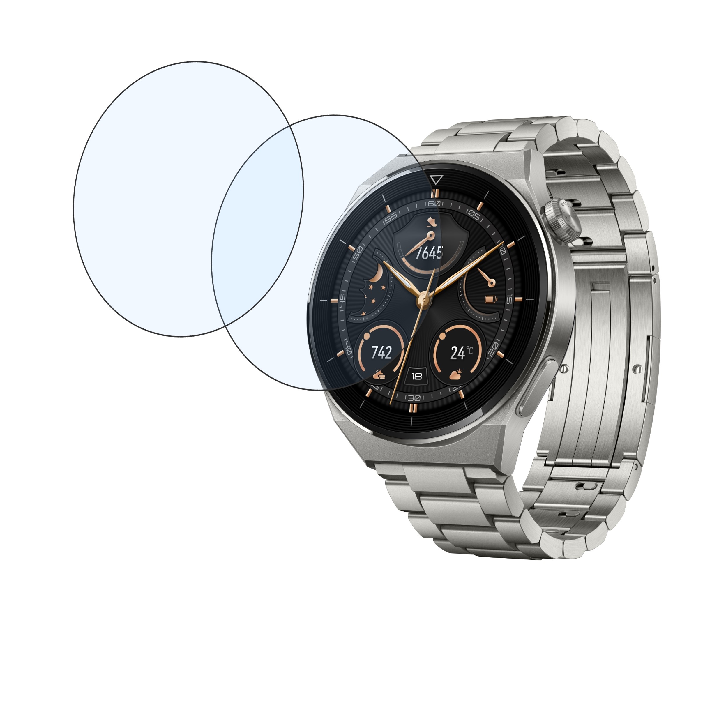 HUAWEI WATCH GT 3 Pro Titanium Smartwatch Screen Protector 9H Protective Compatible Flexible