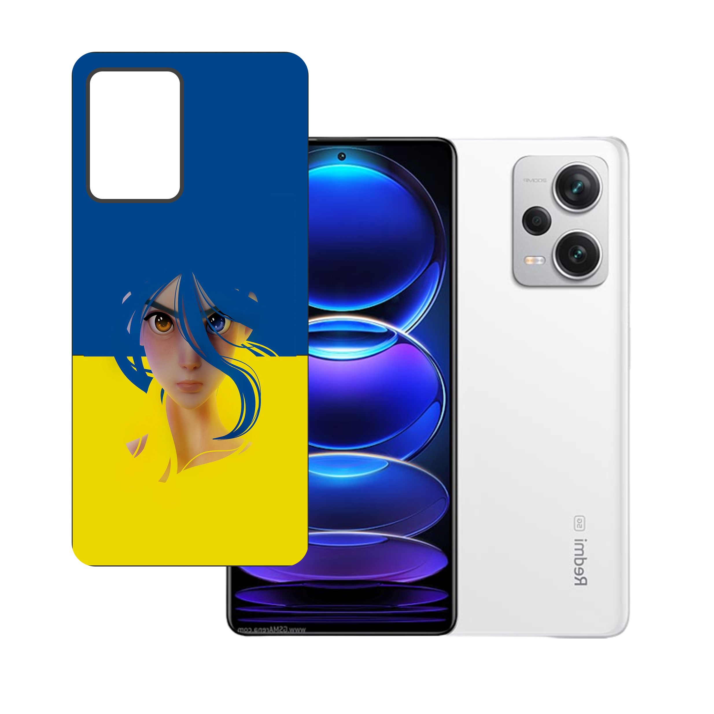 Xiaomi Redmi Note 12 Pro Plus UV Embossed Touch Feel Design back Skin Protector for (Not a Tempered glass)