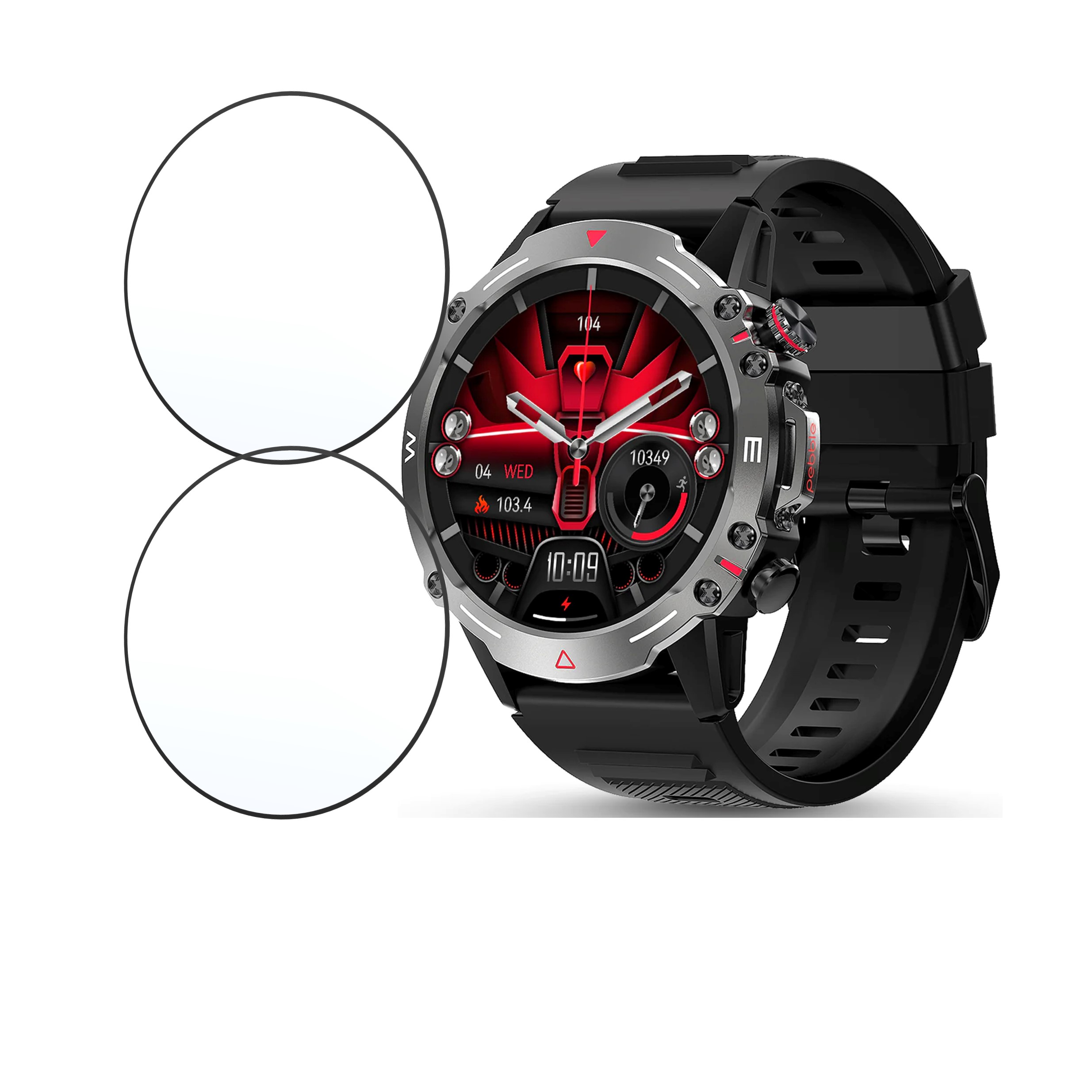 Pebble Cosmos Quest Smartwatch Screen Protector 9H Protective Compatible Flexible