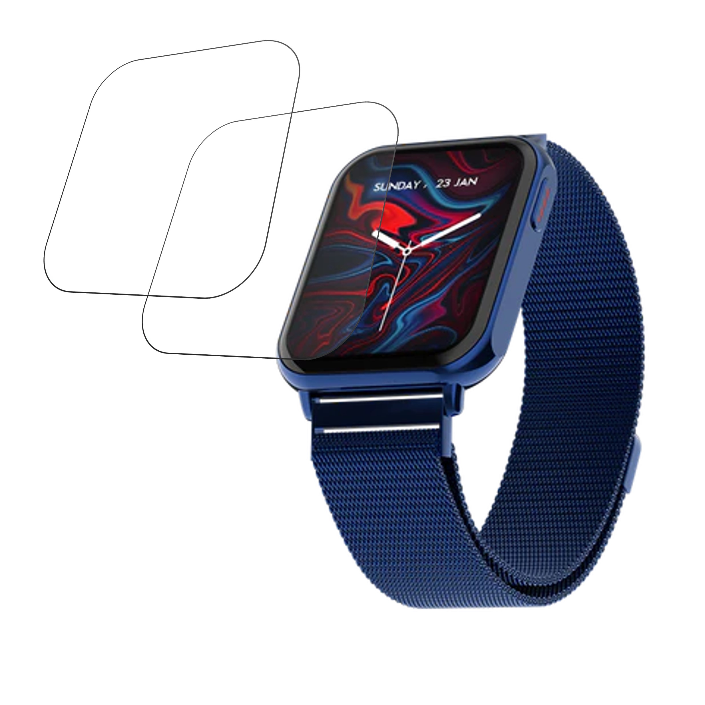Fire-Boltt King Smartwatch Screen Protector 9H Protective Compatible Flexible