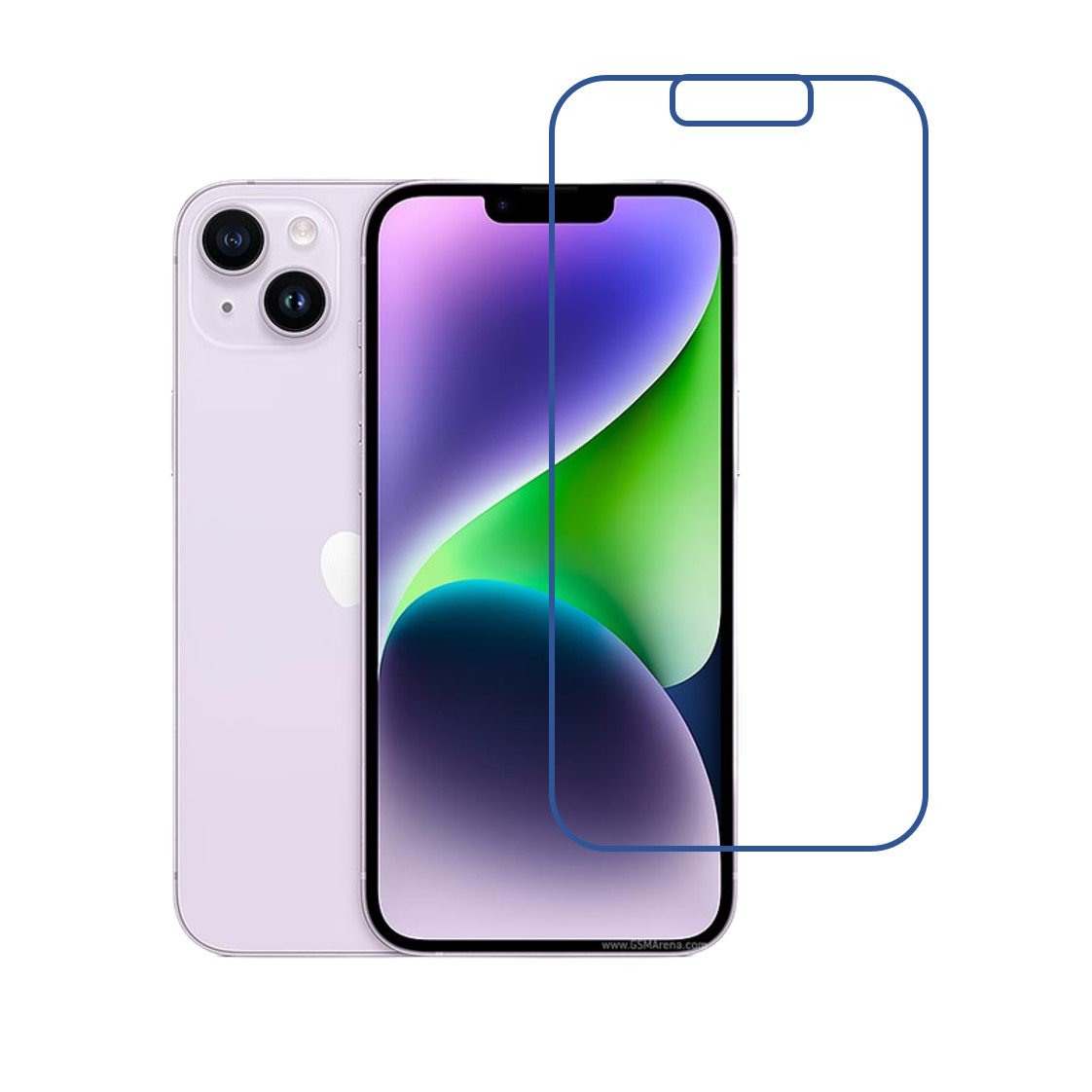 Apple iPhone 14 Plus Compatible With Mobile Front Screen Protector  (Flexible Screen Protector)