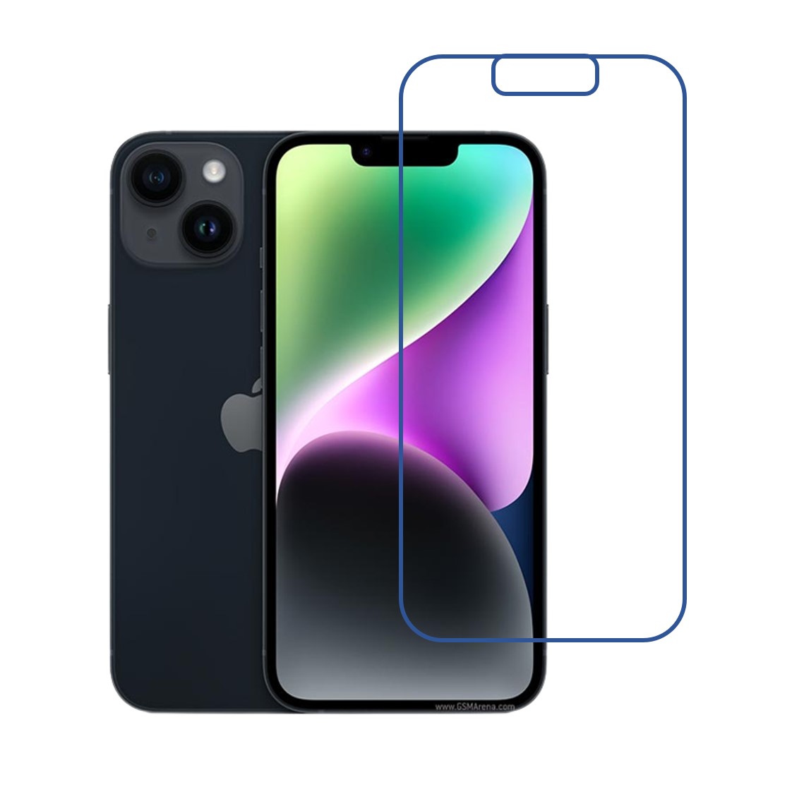 Apple iPhone 14 Compatible With Mobile Front Screen Protector  (Flexible Screen Protector)