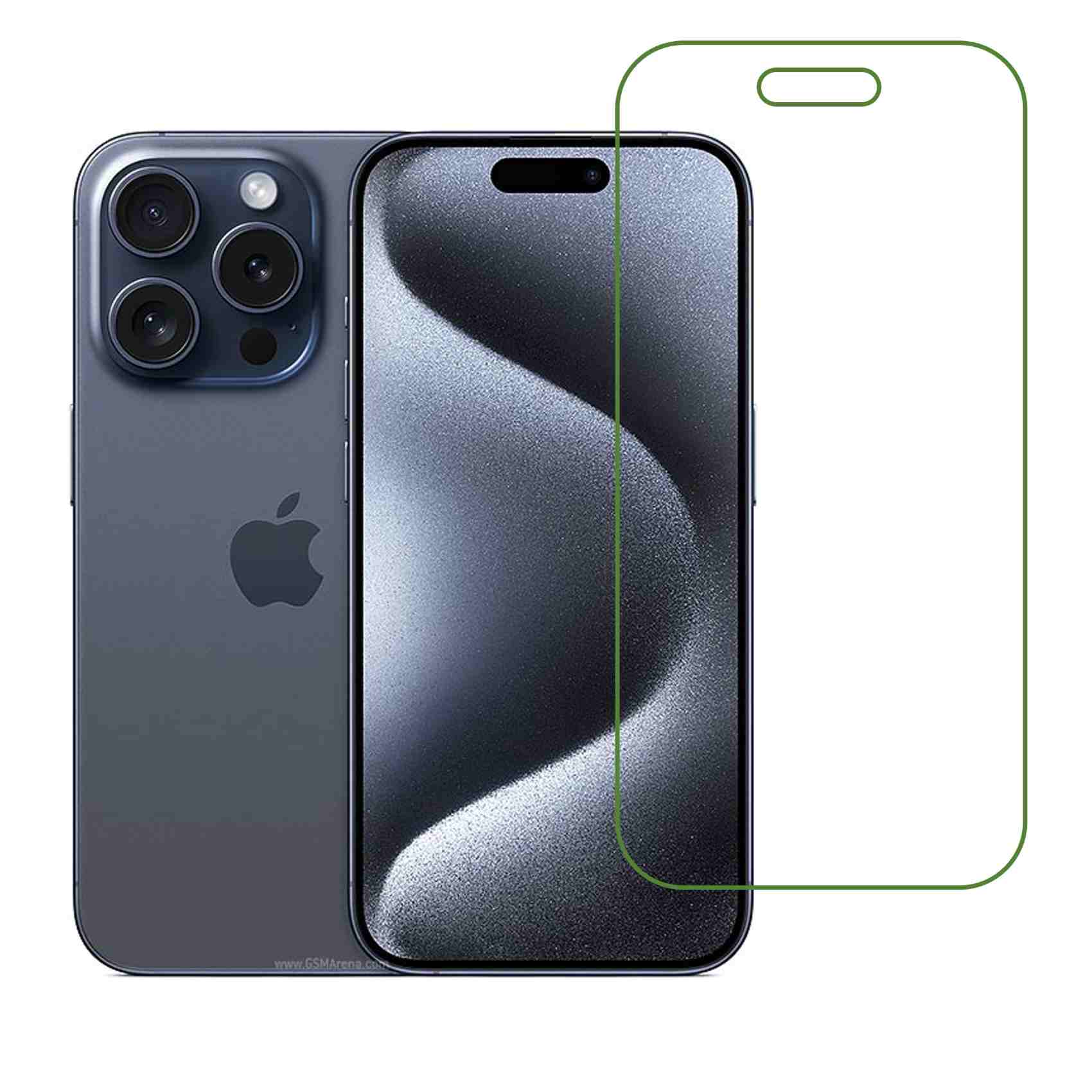Apple iPhone 15 Pro Compatible With Mobile Front Screen Protector  (Flexible Screen Protector)