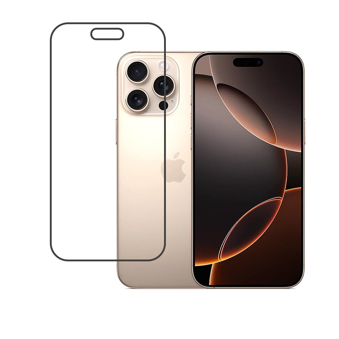 Apple iPhone 16 Pro Compatible With Mobile Front Screen Protector  (Flexible Screen Protector)