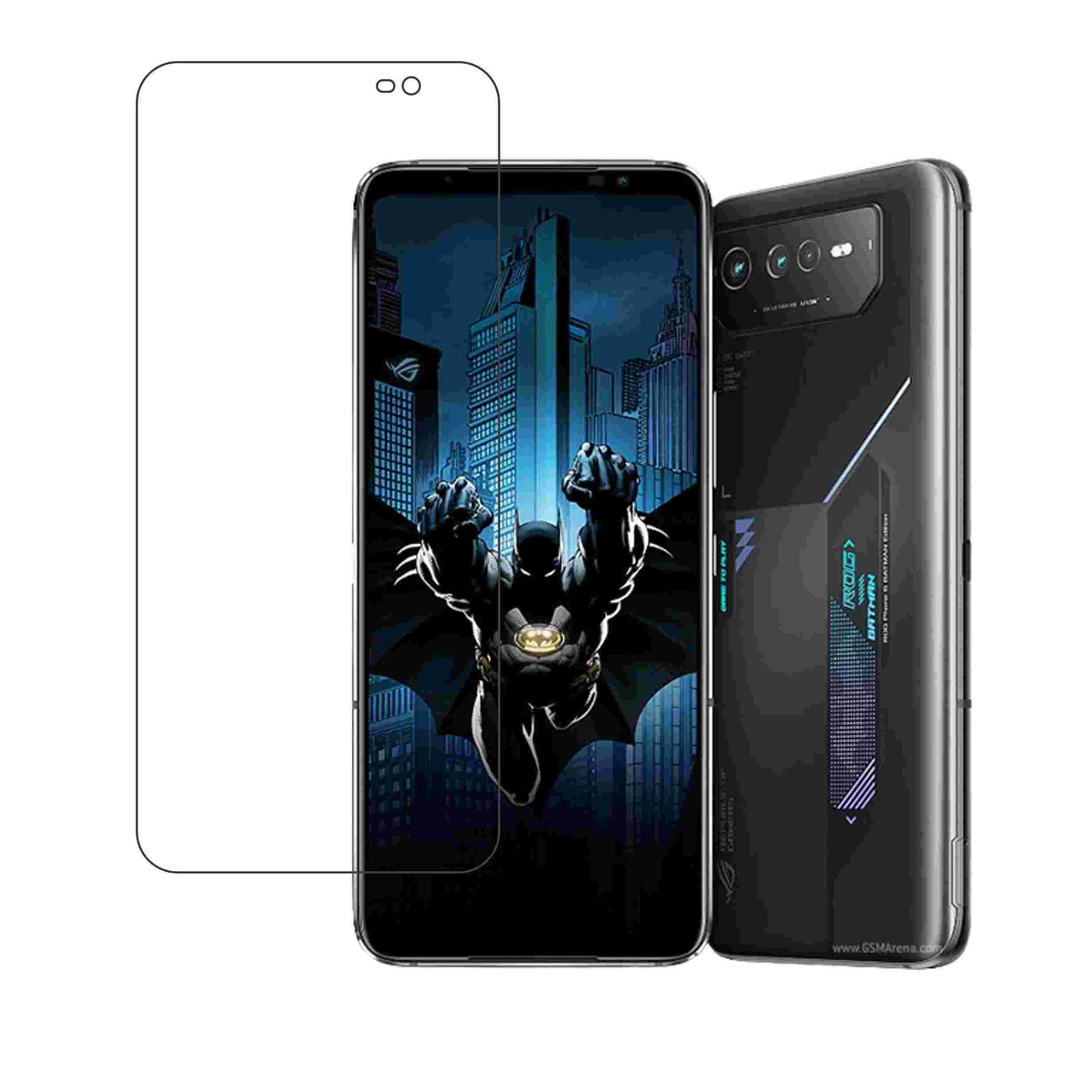 Asus ROG Phone 6 Batman Edition Compatible With Mobile Front Screen Protector  (Flexible Screen Protector)