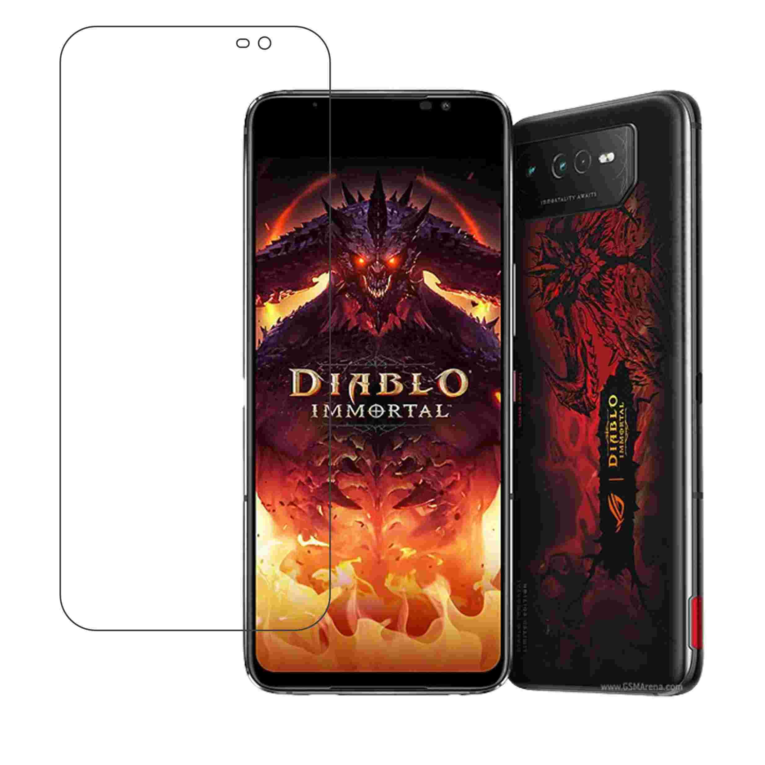 Asus ROG Phone 6 Diablo Immortal Edition Compatible With Mobile Front Screen Protector  (Flexible Screen Protector)