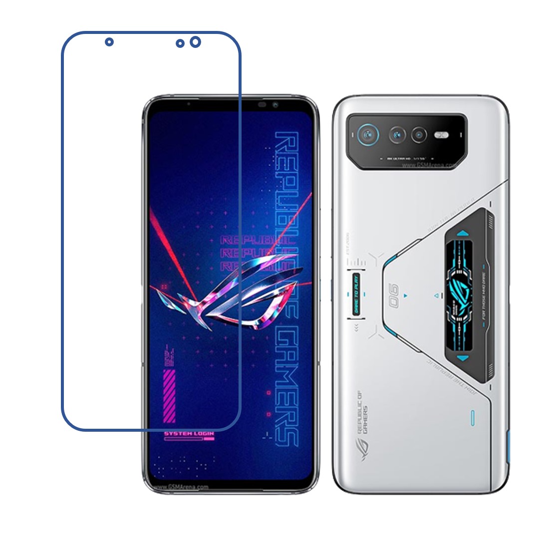 Asus ROG Phone 6 Compatible With Mobile Front Screen Protector  (Flexible Screen Protector)