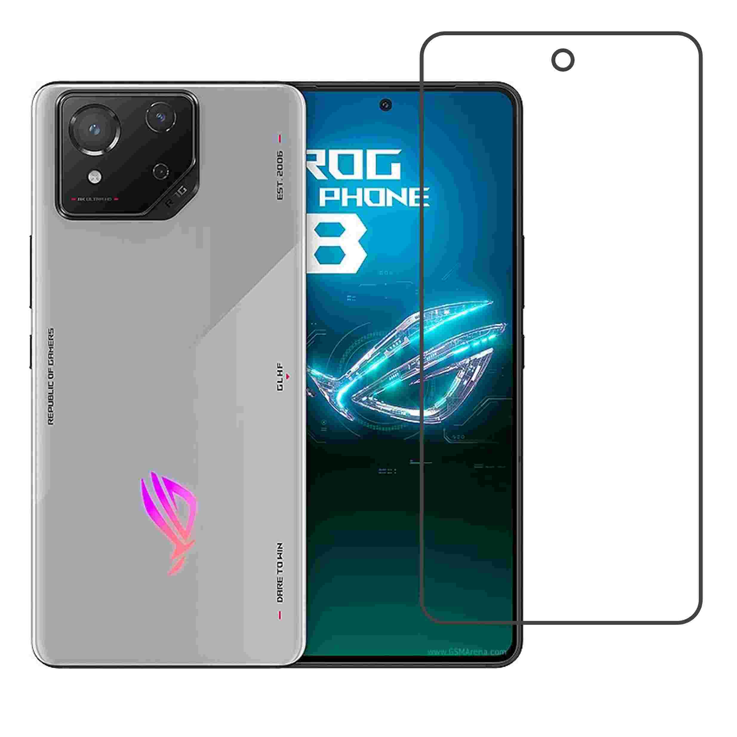 Asus ROG Phone 8 Compatible With Mobile Front Screen Protector  (Flexible Screen Protector)