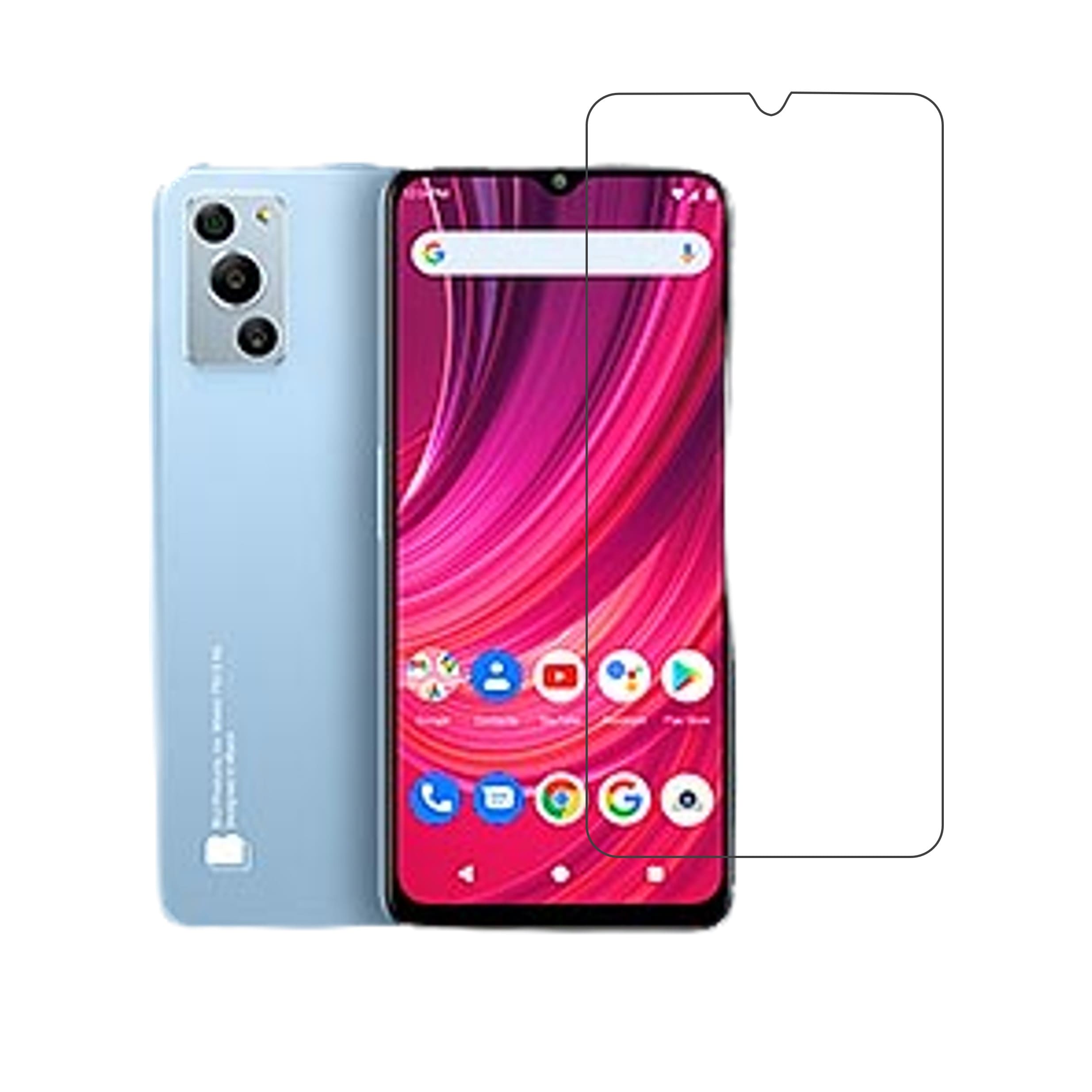 BLU F92e Compatible With Mobile Front Screen Protector  (Flexible Screen Protector)
