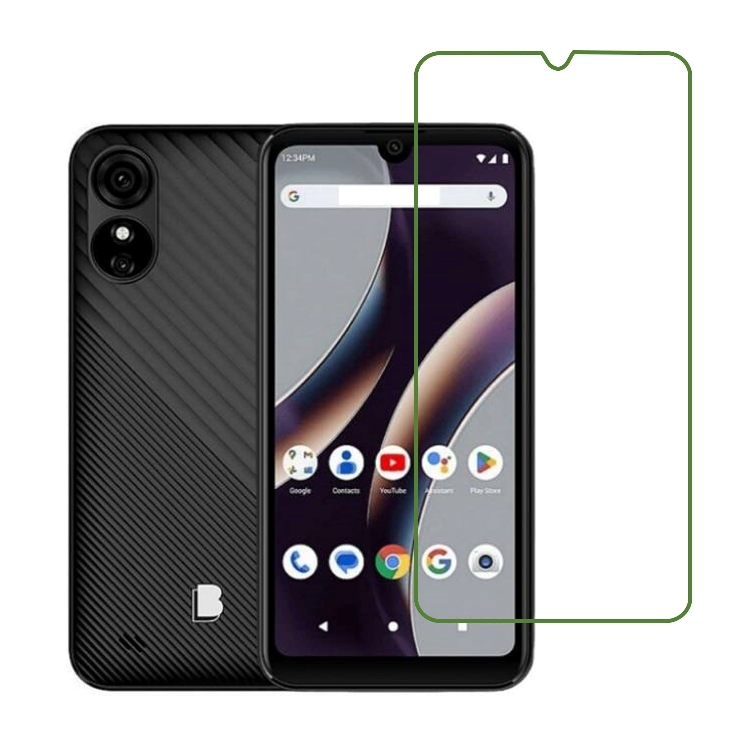 BLU G33 Compatible With Mobile Front Screen Protector  (Flexible Screen Protector)