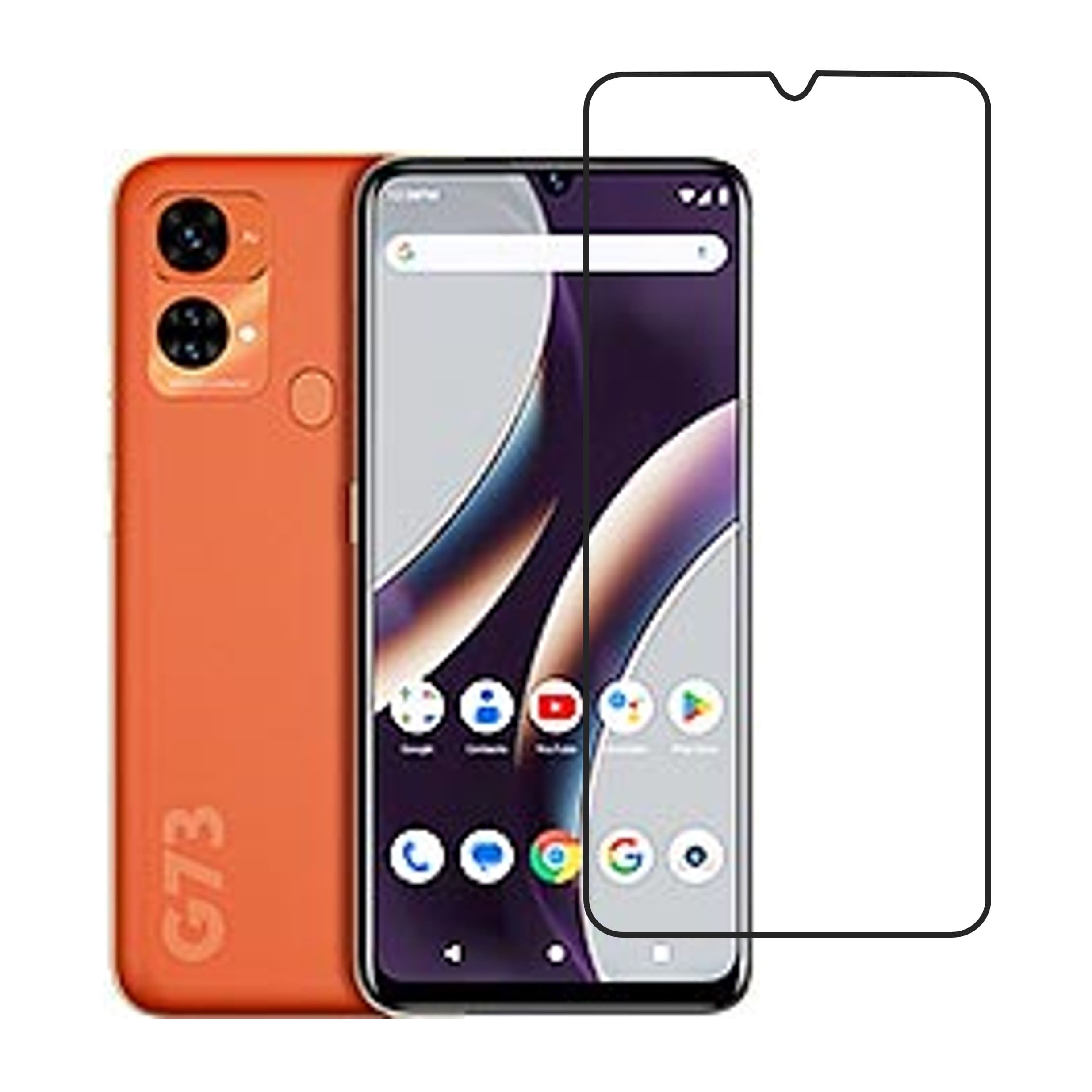 BLU G73 Compatible With Mobile Front Screen Protector  (Flexible Screen Protector)