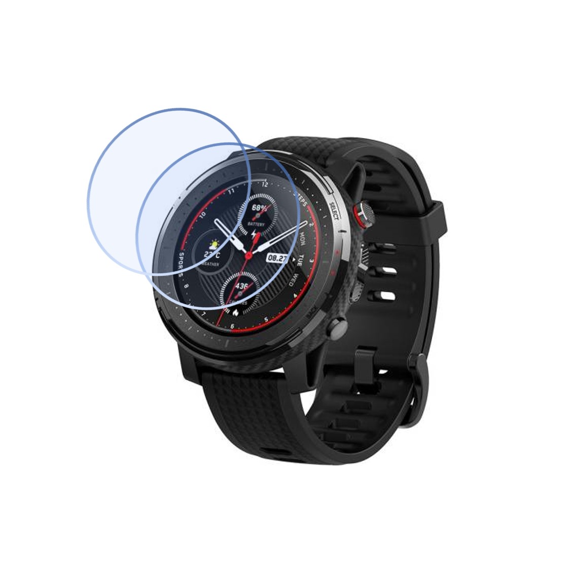 Huami Amazfit Stratos 3 Smartwatch Screen Protector 9H Protective Compatible Flexible