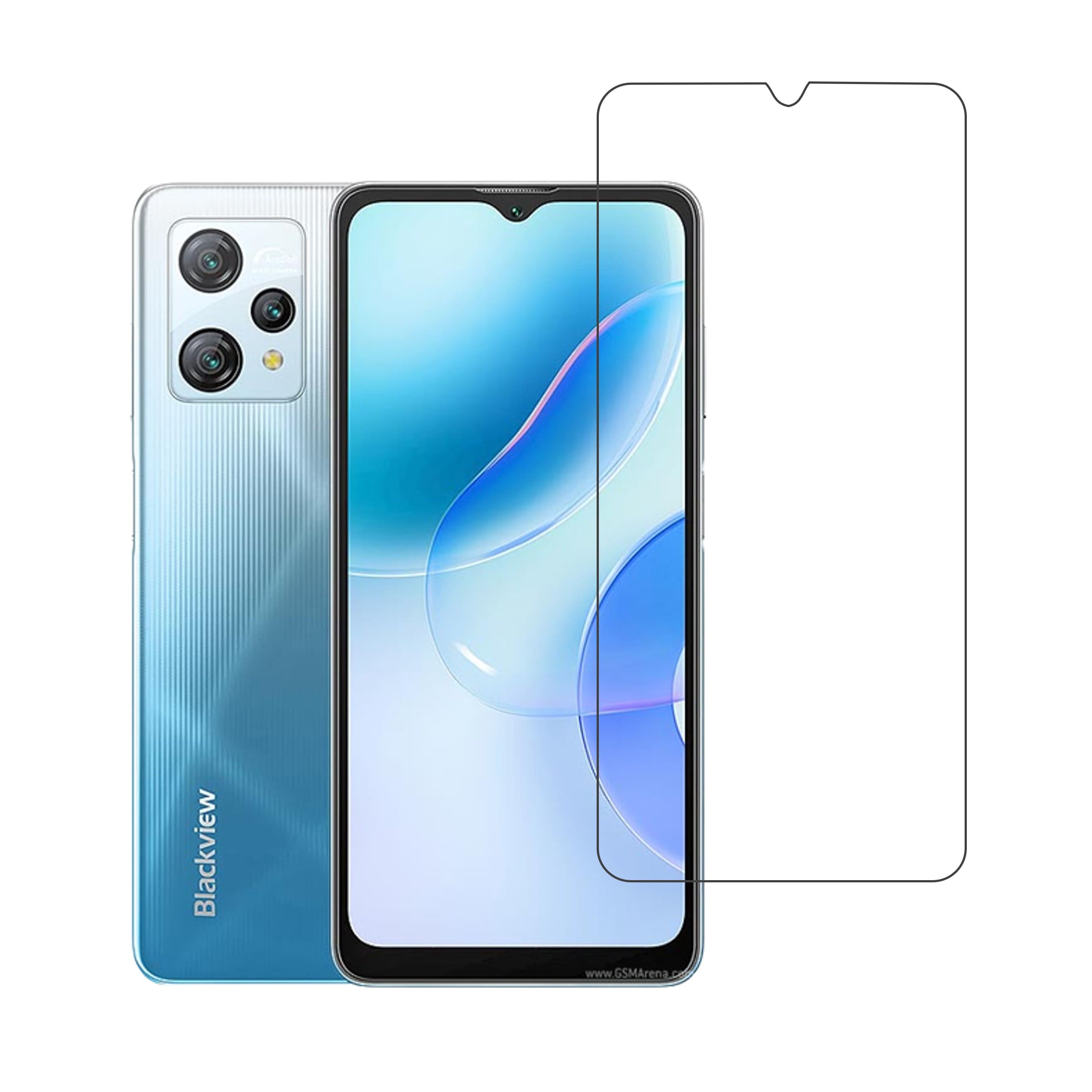 Blackview A53 Compatible With Mobile Front Screen Protector  (Flexible Screen Protector)