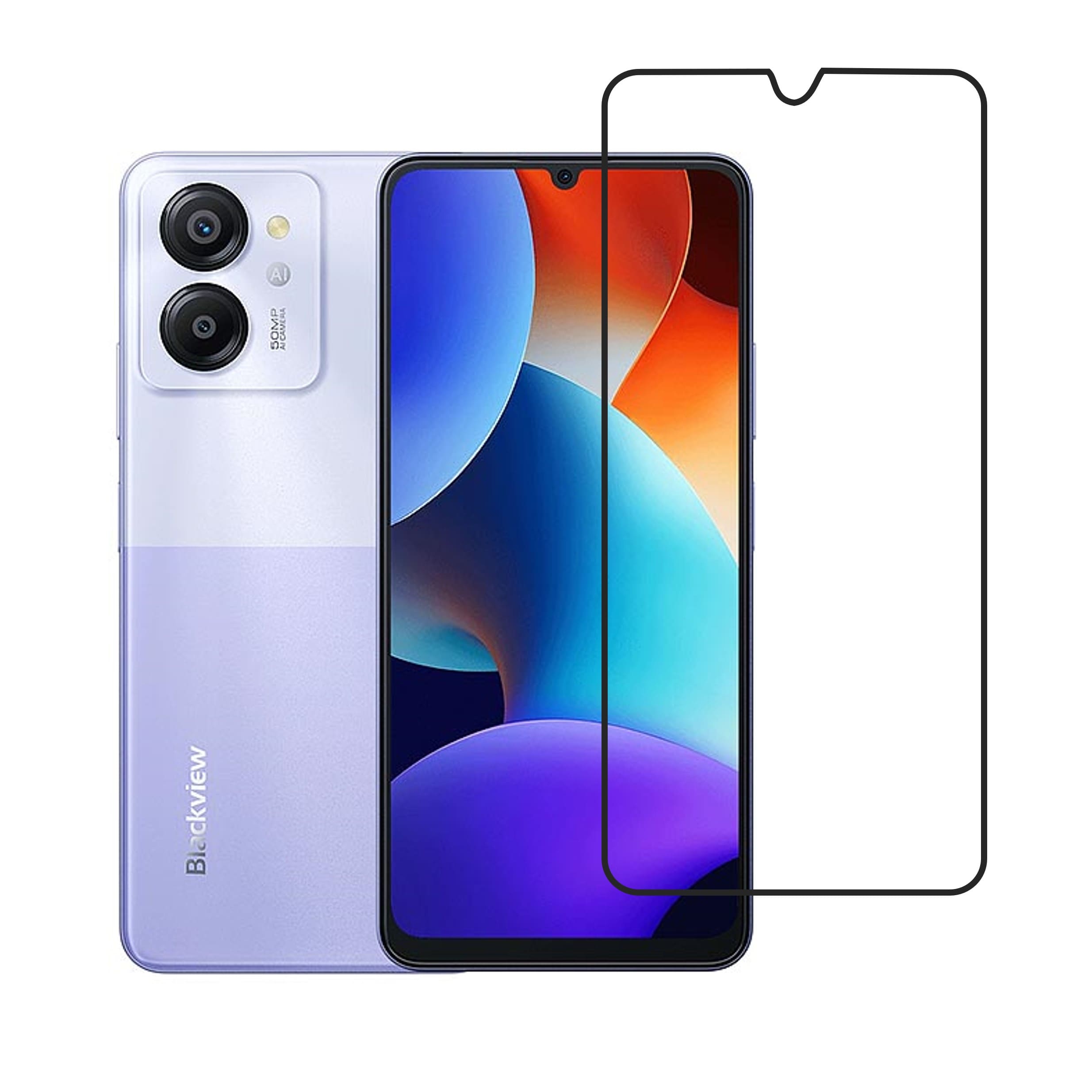 Blackview Color 8 Compatible With Mobile Front Screen Protector  (Flexible Screen Protector)