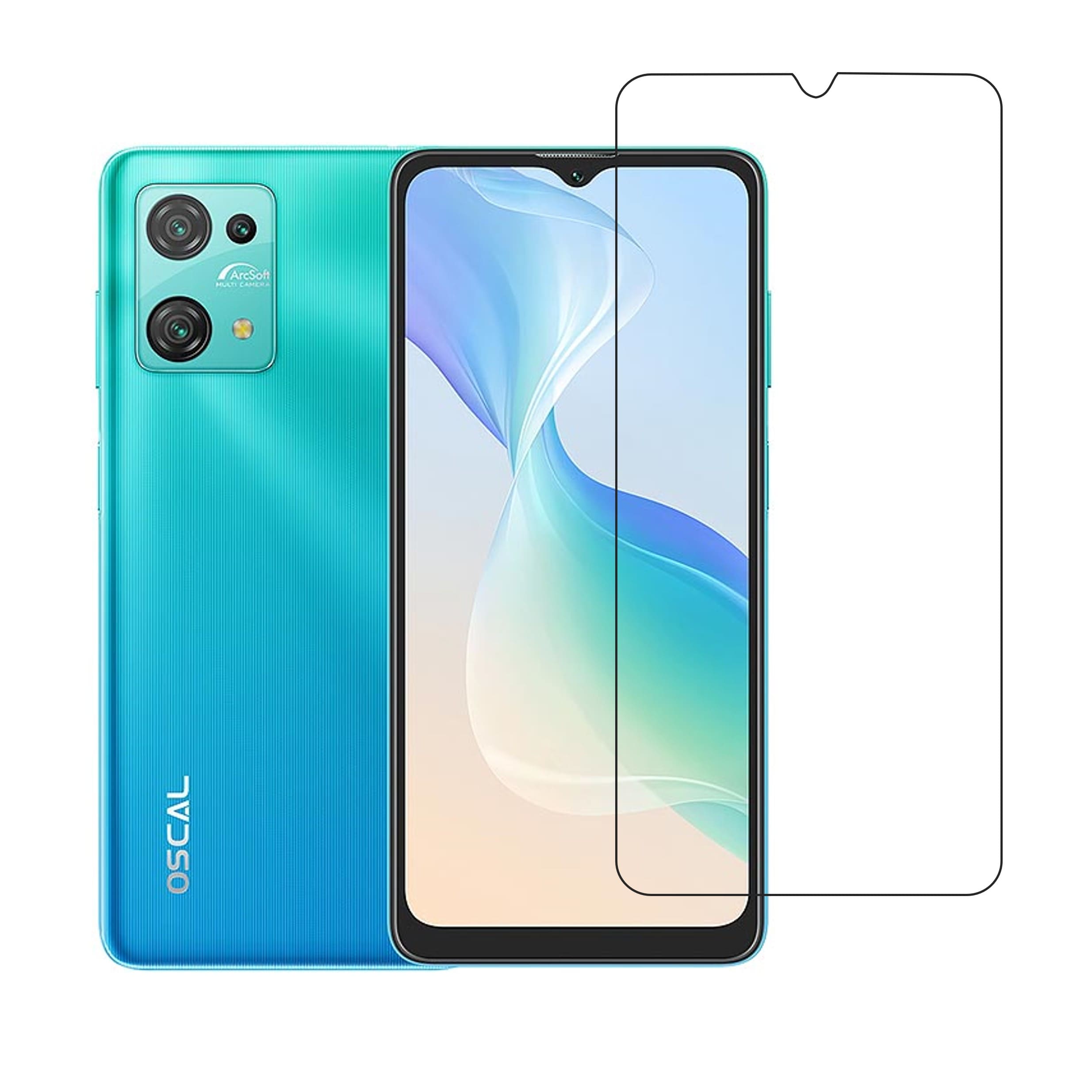 Blackview Oscal C30 Pro Compatible With Mobile Front Screen Protector  (Flexible Screen Protector)