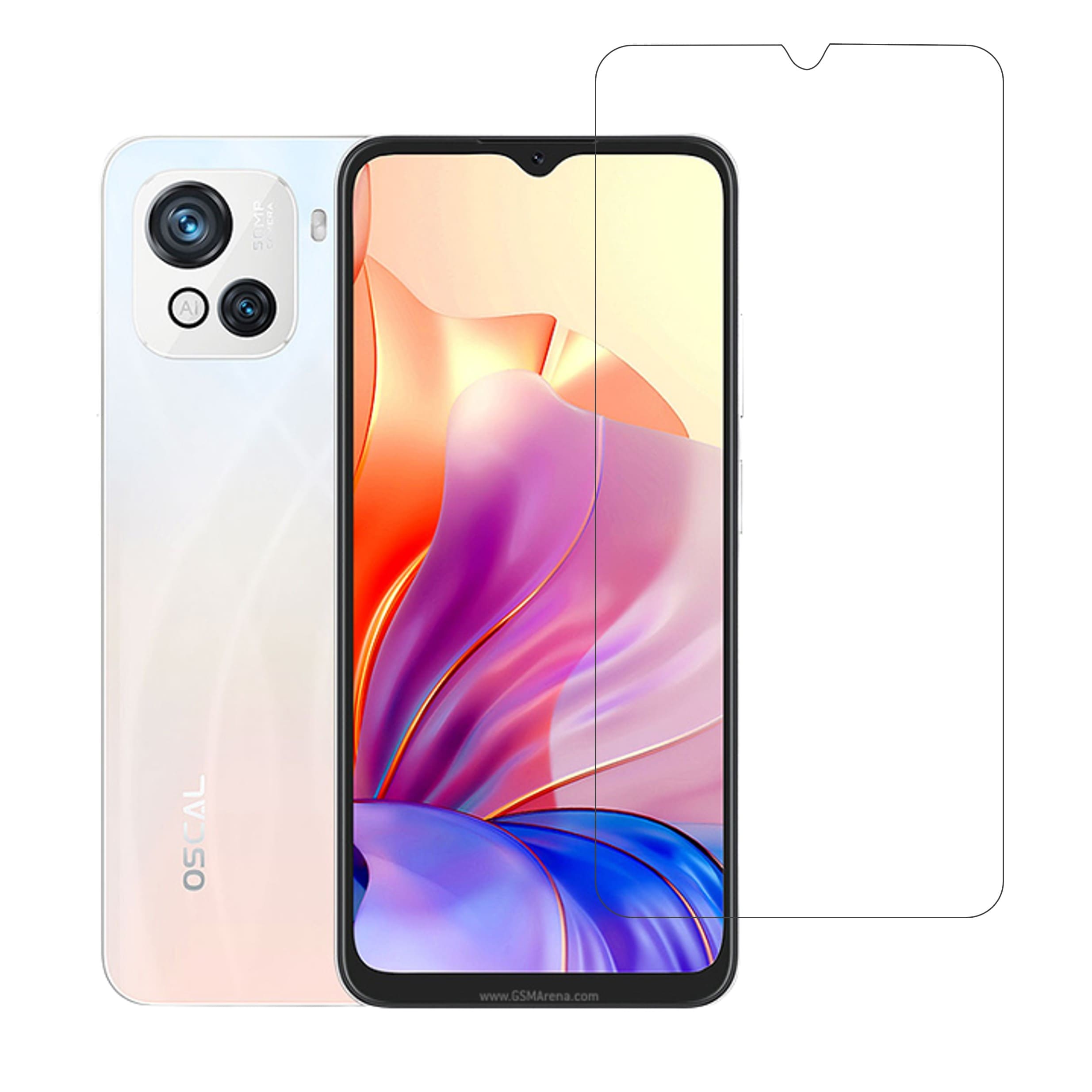Blackview Oscal C80 Compatible With Mobile Front Screen Protector  (Flexible Screen Protector)