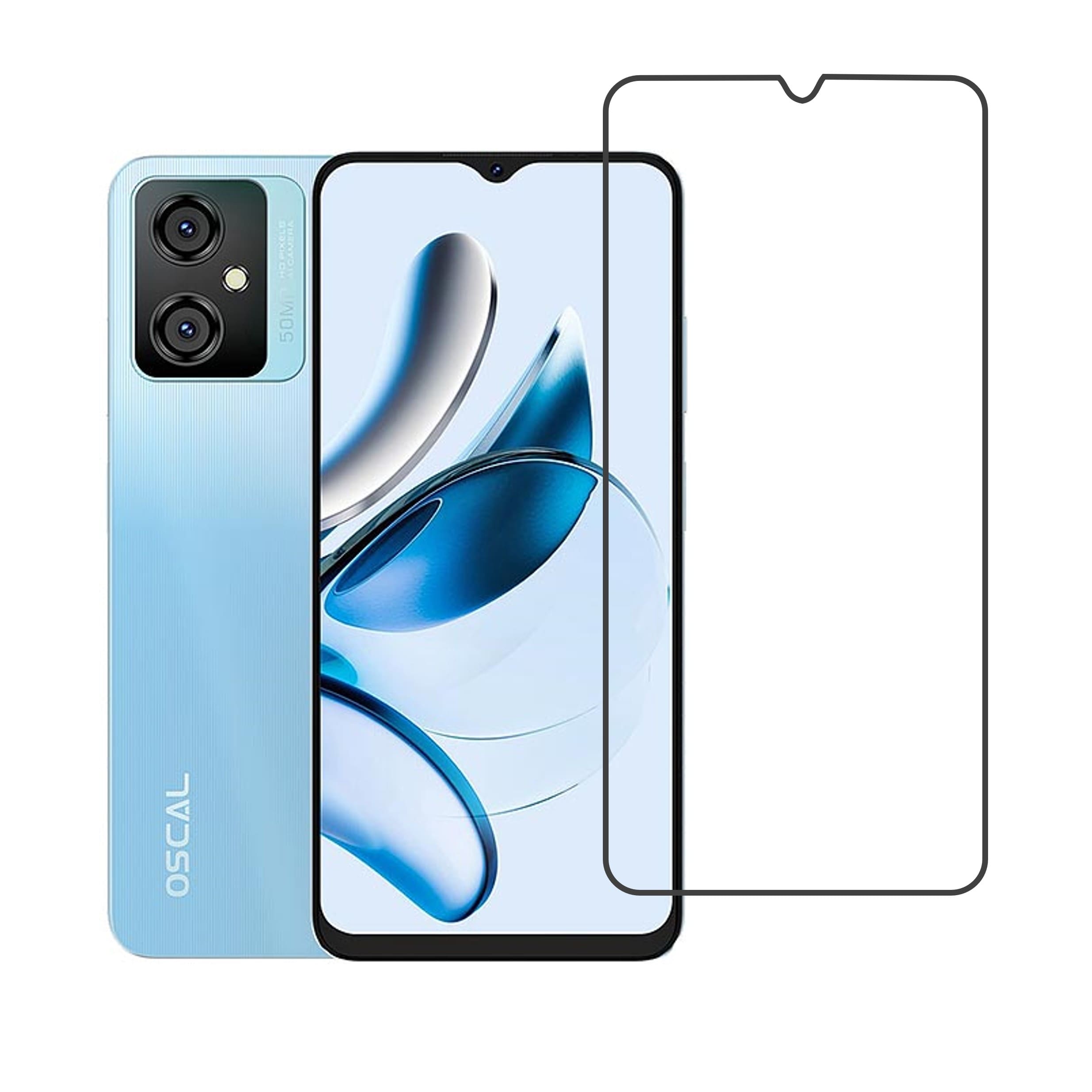 Blackview Oscal Tiger 10 Compatible With Mobile Front Screen Protector  (Flexible Screen Protector)