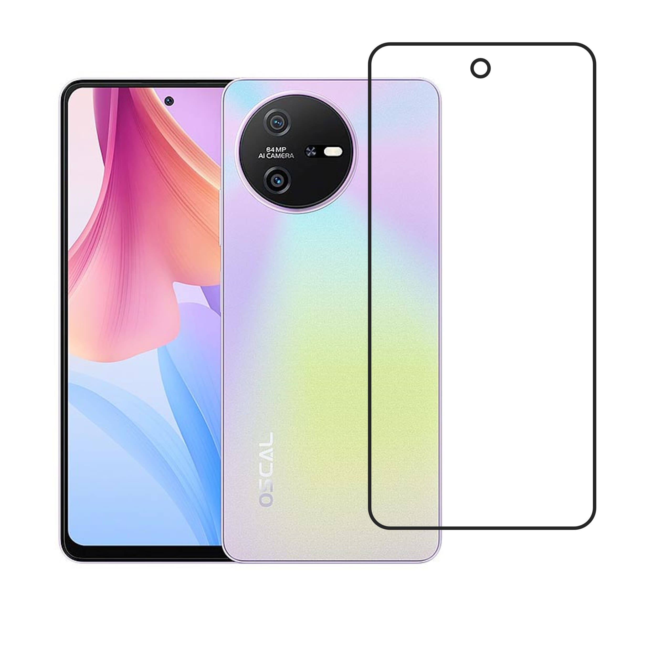 Blackview Oscal Tiger 12 Compatible With Mobile Front Screen Protector  (Flexible Screen Protector)