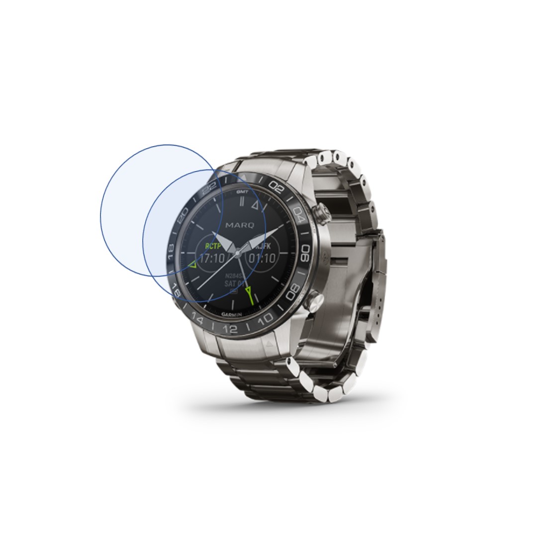 MARQ Aviator Smartwatch Screen Protector 9H Protective Compatible Flexible
