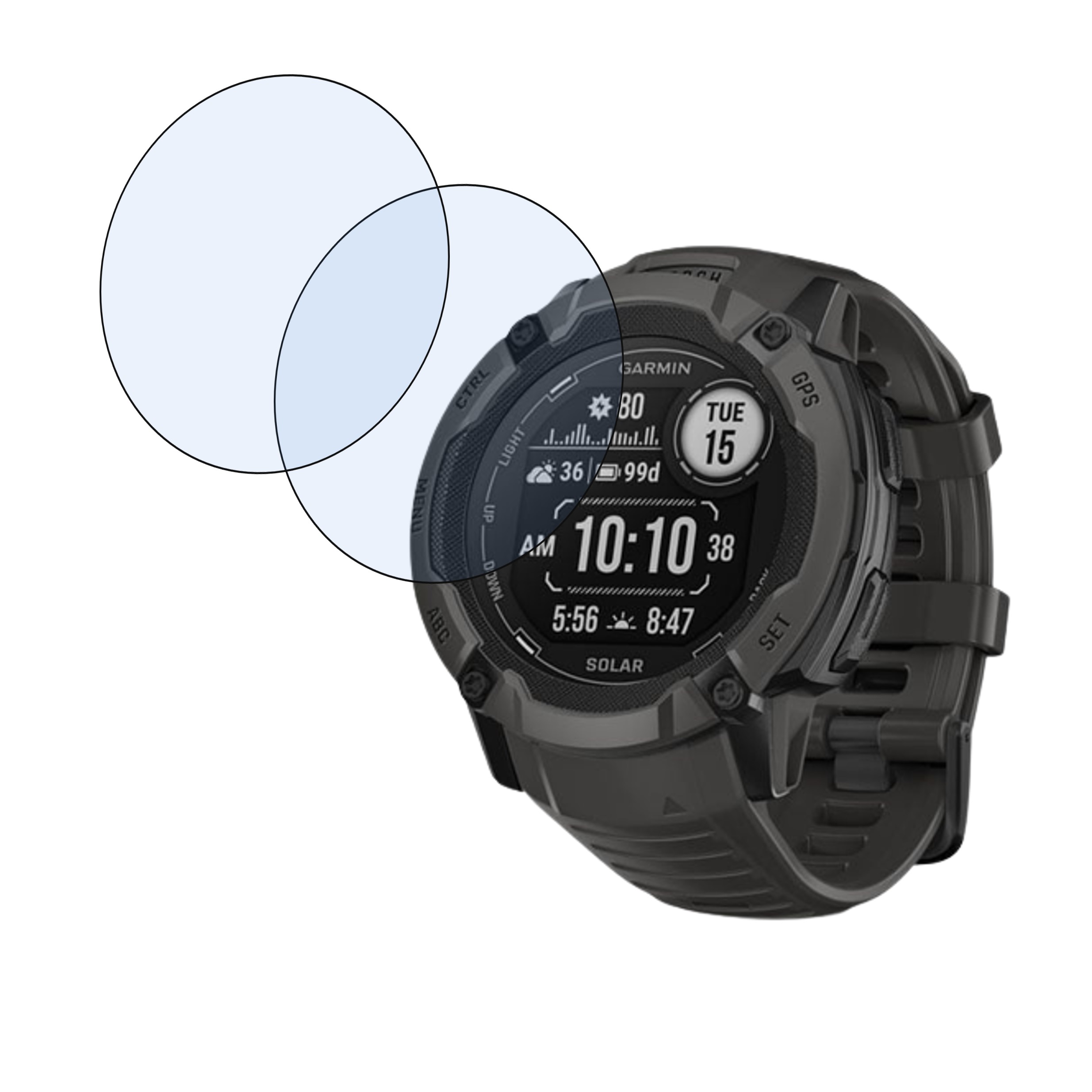 Garmin Instinct 2X Solar Smartwatch Screen Protector 9H Protective Compatible Flexible