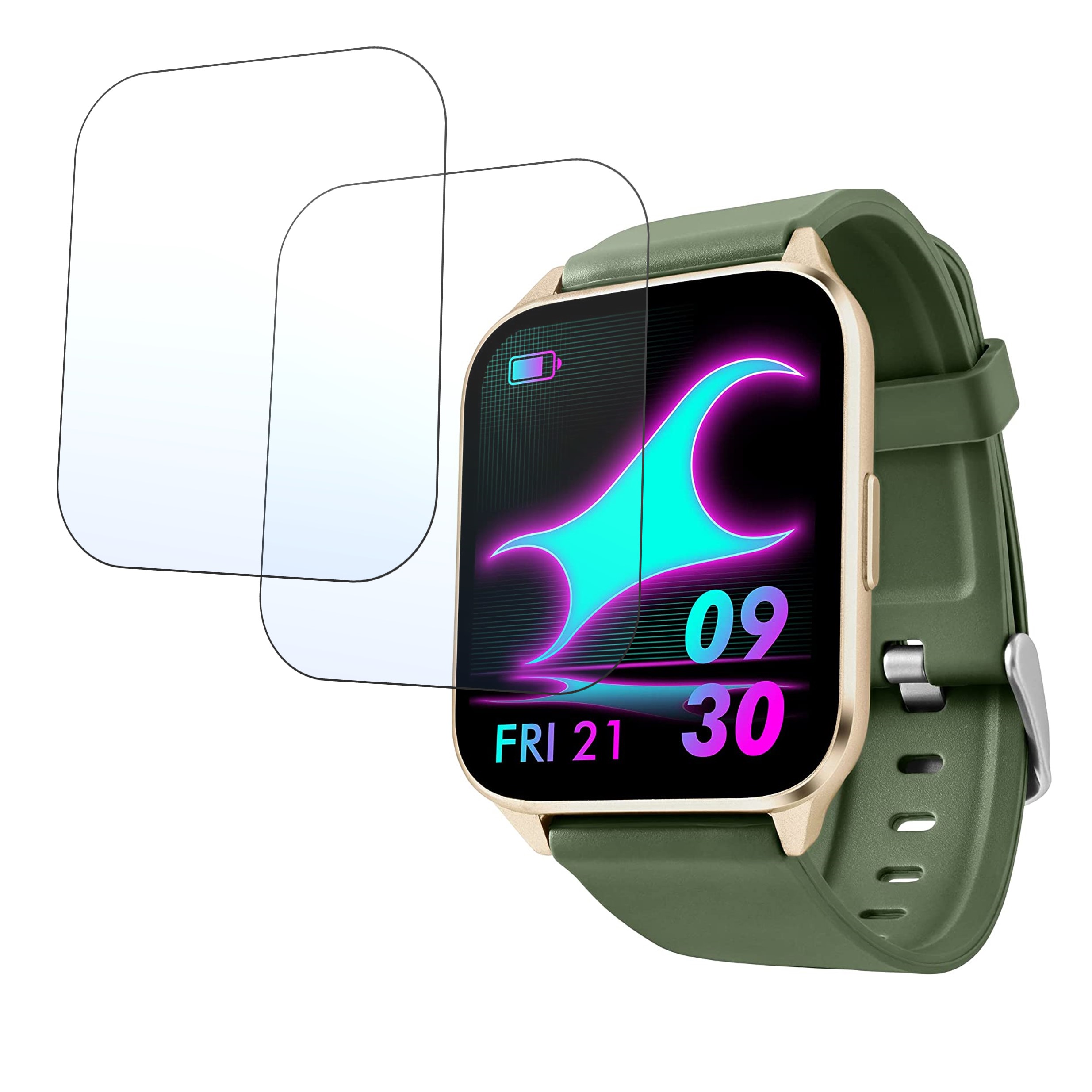 Fastrack Reflex Beat Plus Smartwatch Screen Protector 9H Protective Compatible Flexible