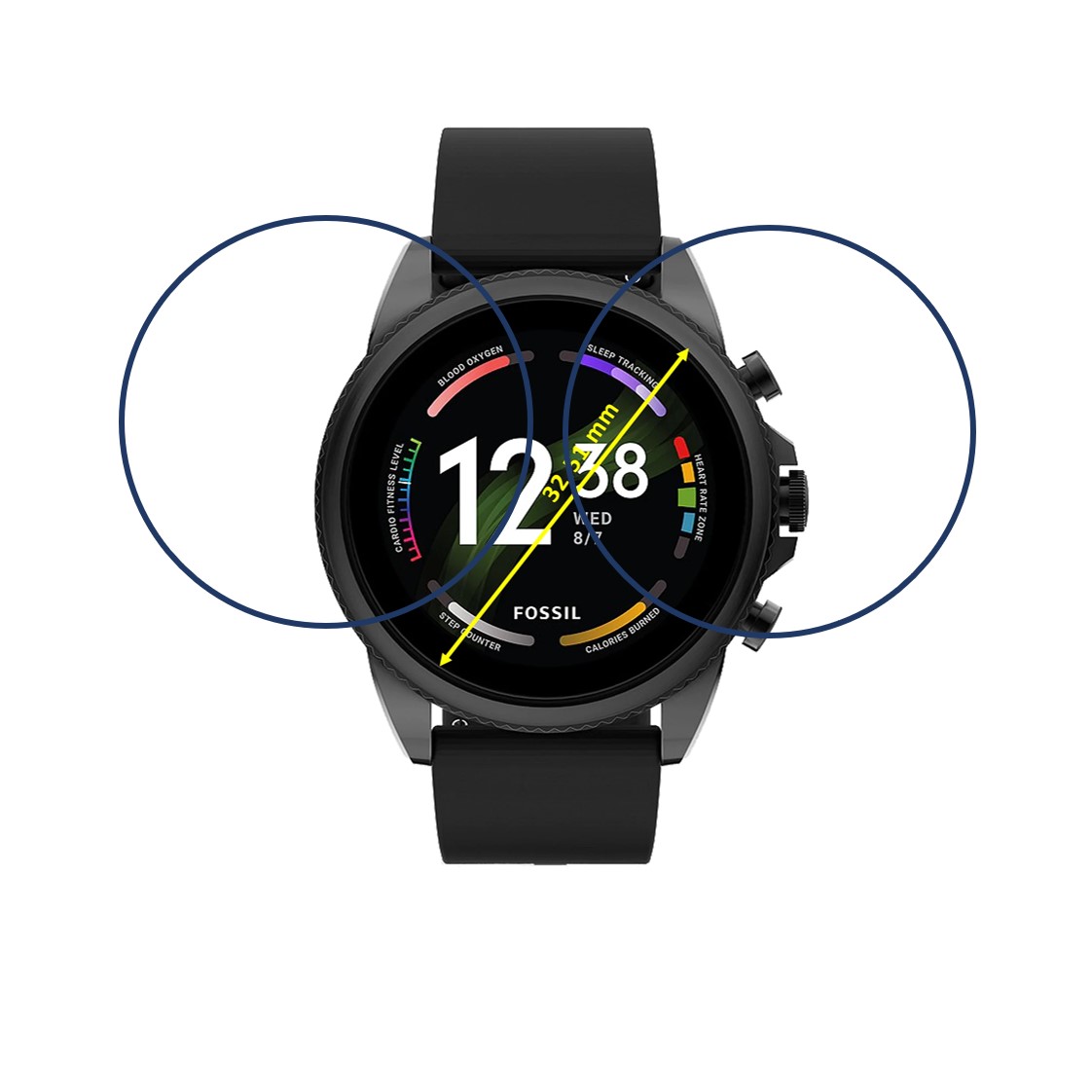 Fossil Gen 6 Smartwatch Screen Protector 9H Protective Compatible Flexible