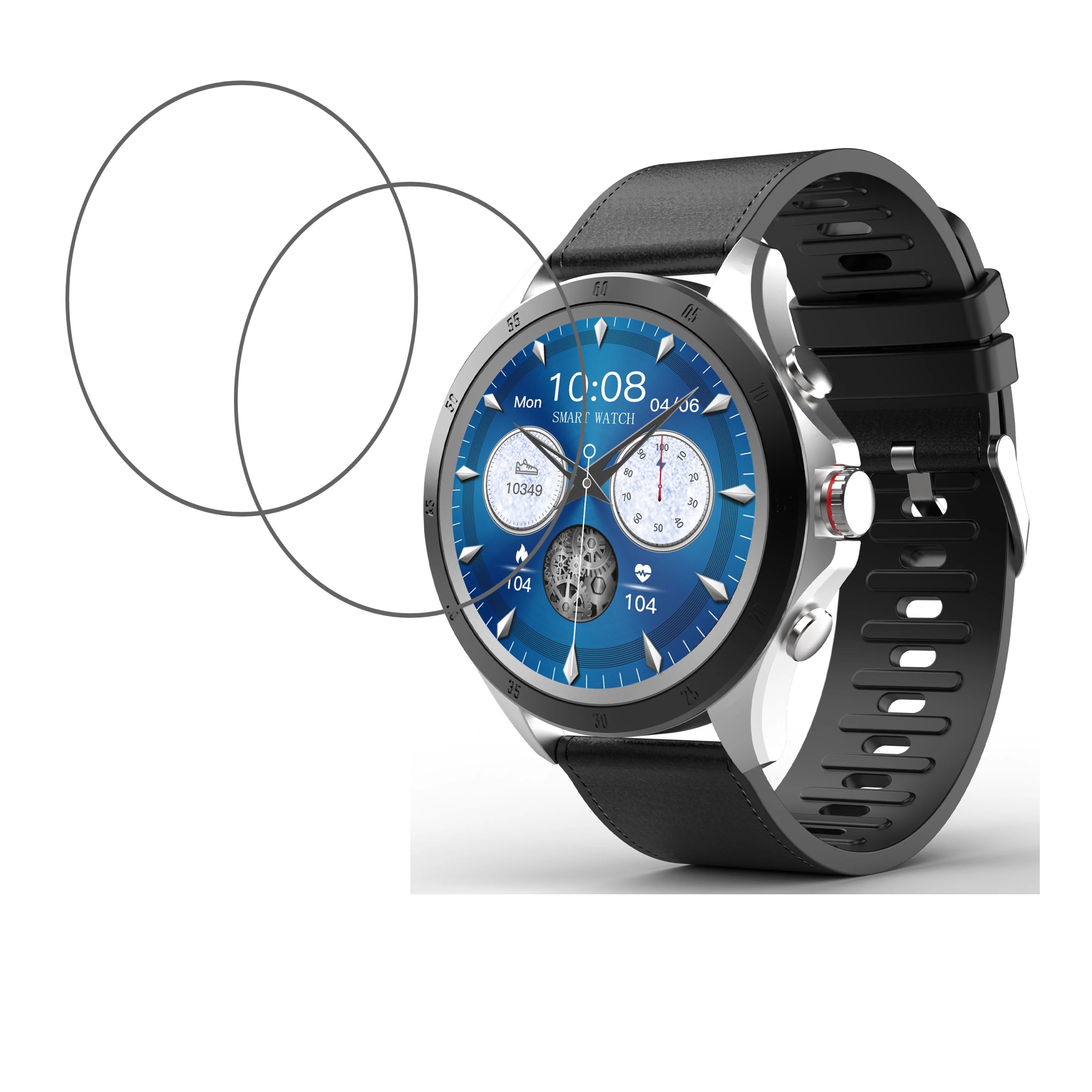 Gizmore GizFit GLOW LUXE Smartwatch Screen Protector 9H Protective Compatible Flexible
