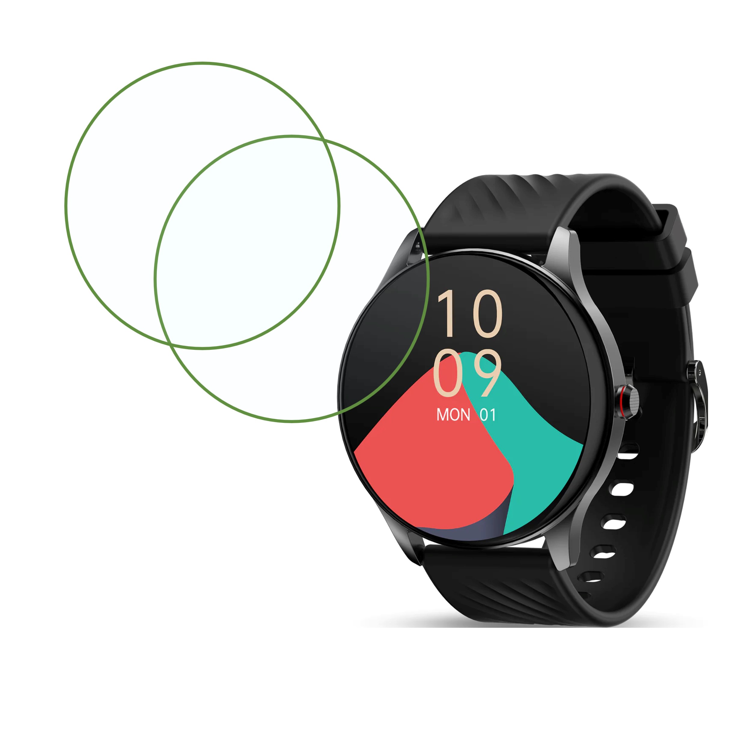   Pebble Ascent Compatible Smartwatch Screen Protector (Pack of 02)