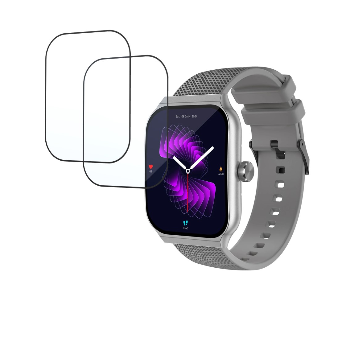 Cellecor E3 Rise Compatible Smartwatch Screen Protector (Pack of 02)