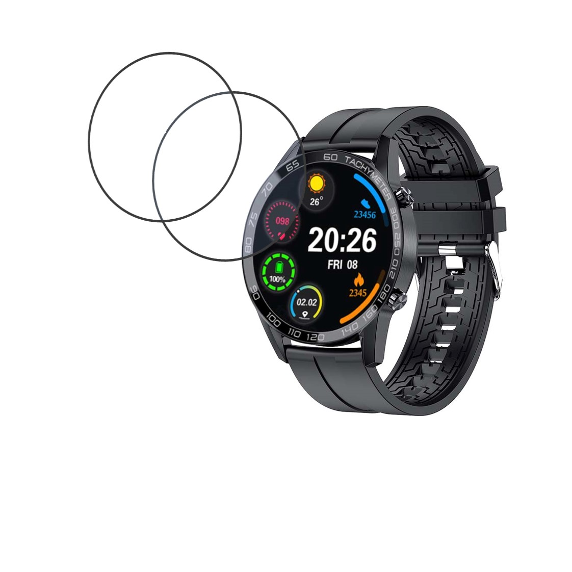 Classic 3 Talk Smart Watch Compatible Smartwatch Screen Protector (Pack of 02)
