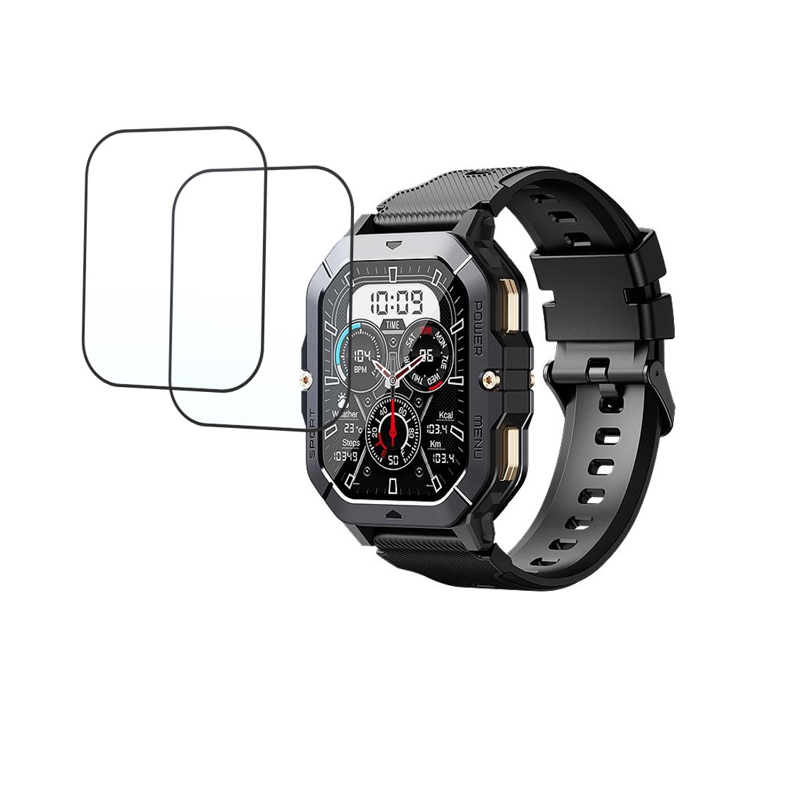 Cubot C28 Compatible Smartwatch Screen Protector (Pack of 02)