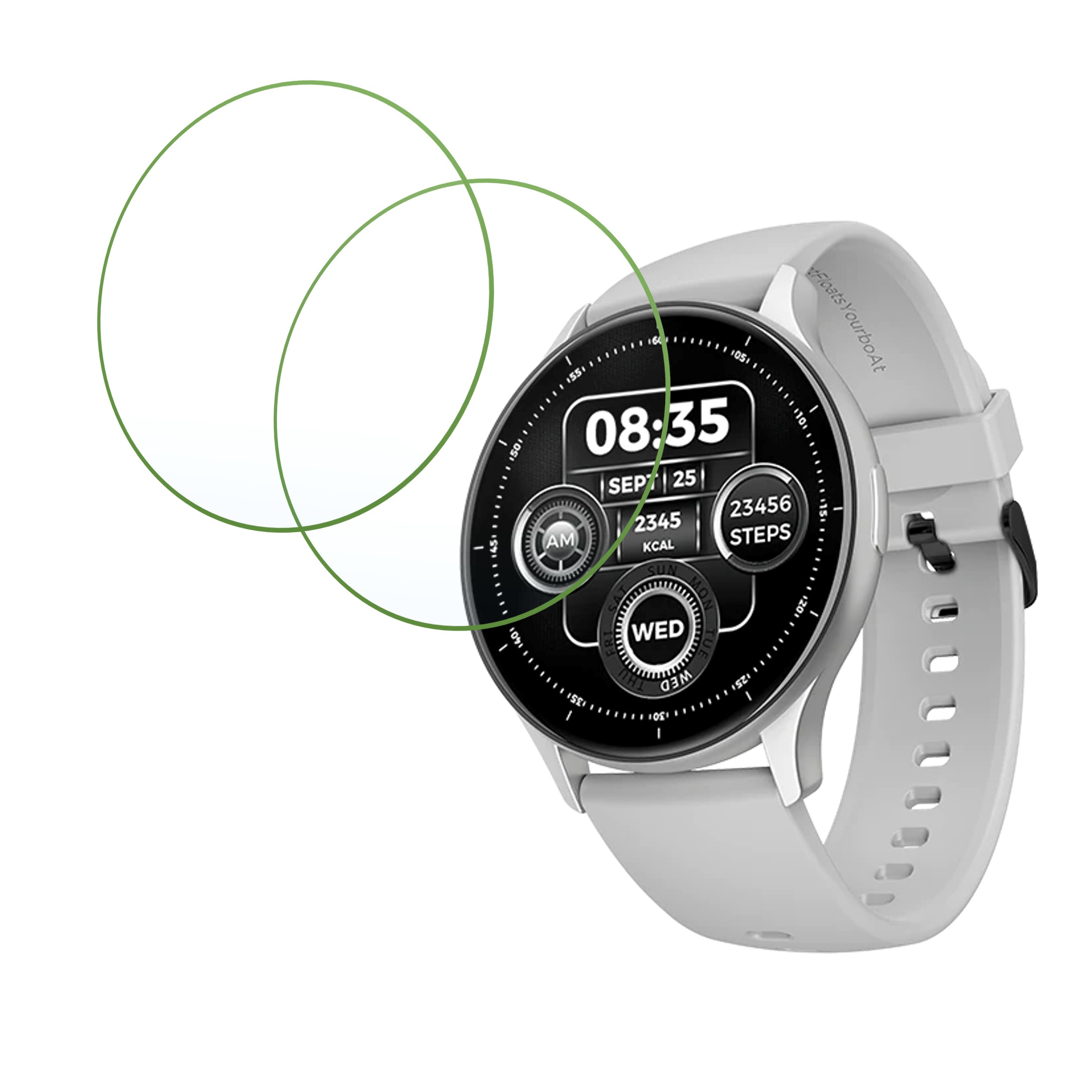boAt Lunar Peak Smartwatch Screen Protector 9H Protective Compatible Flexible