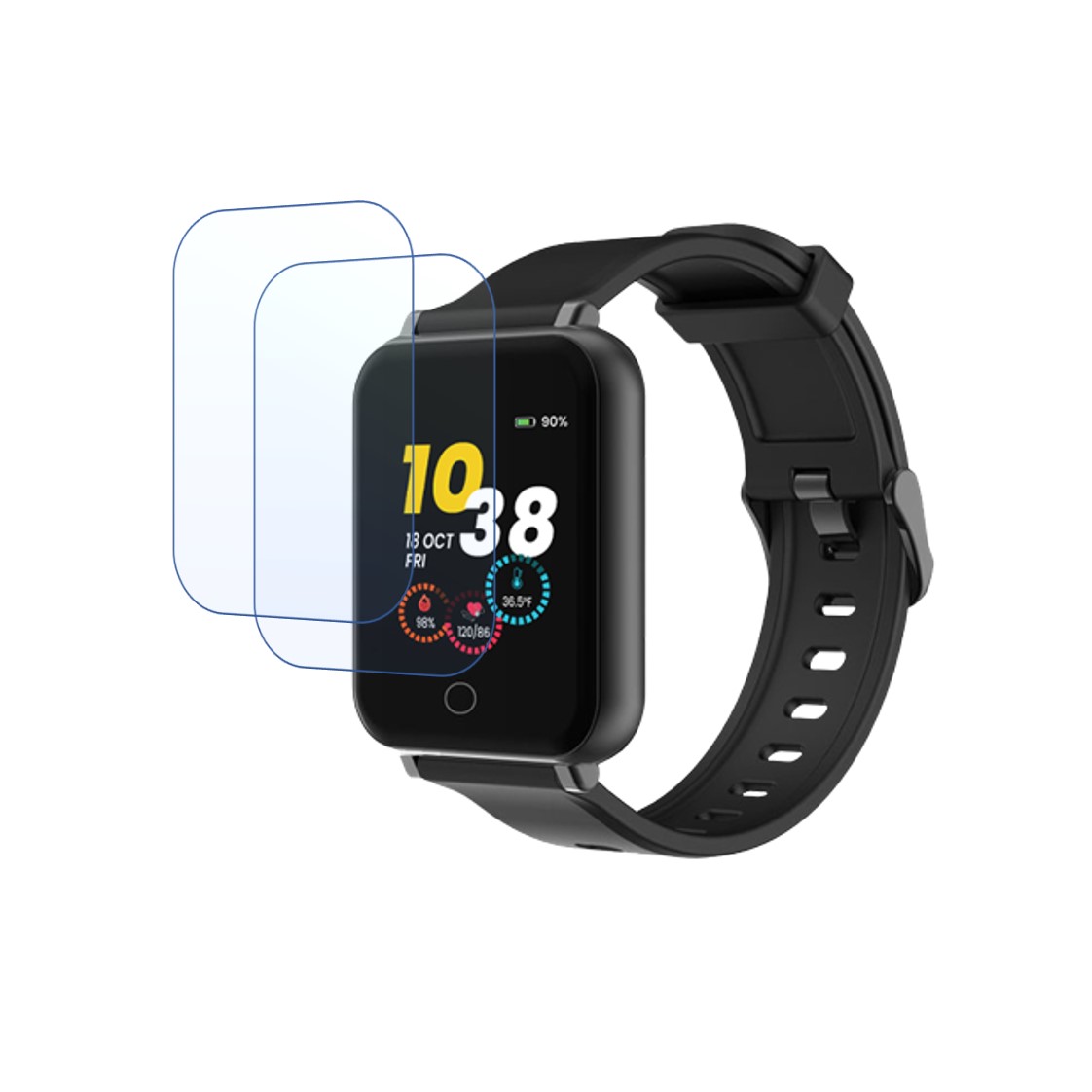 GOQii Smart Vital Plus Smartwatch Screen Protector 9H Protective Compatible Flexible