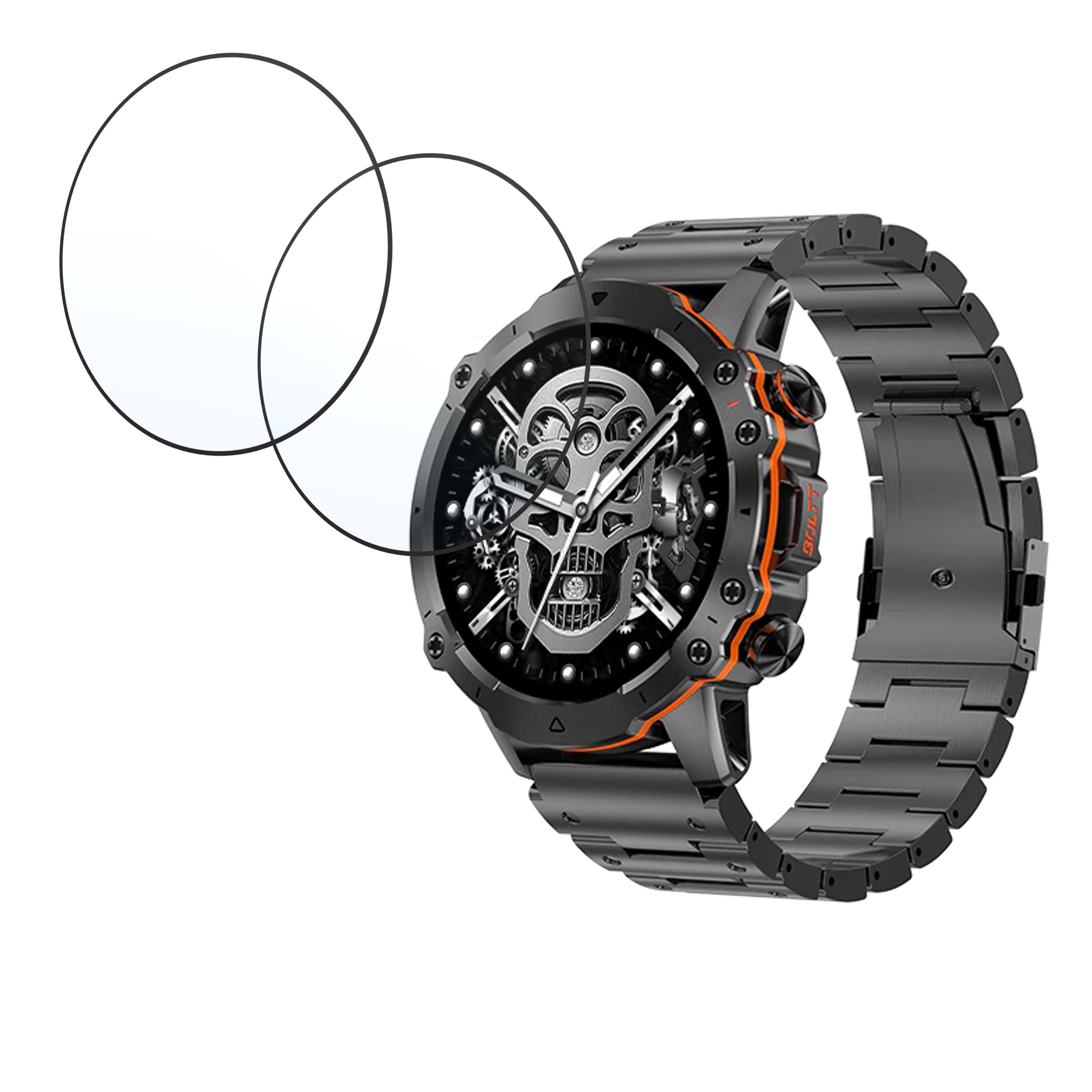 Fire Boltt Marshal Smartwatch Screen Protector 9H Protective Compatible Flexible