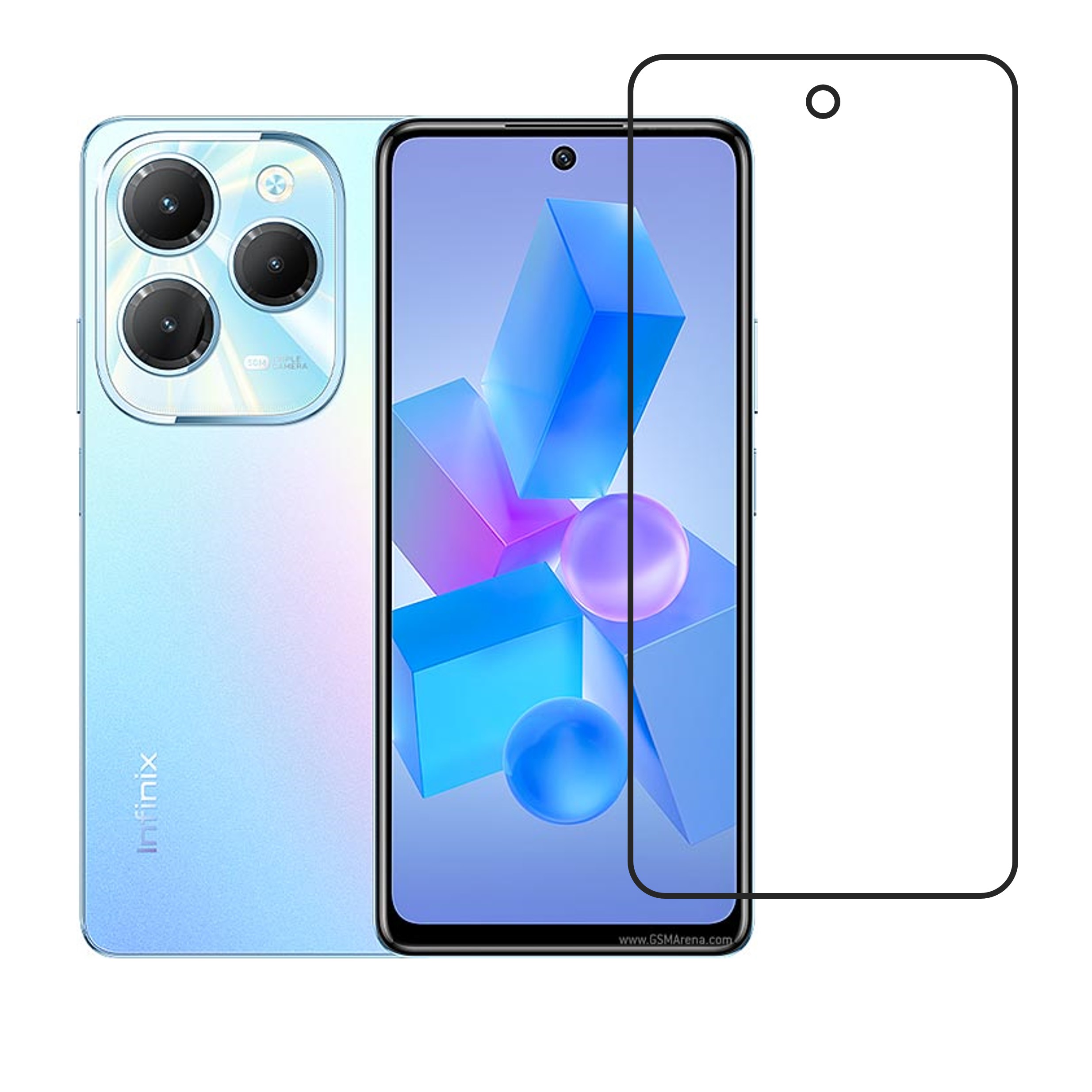   Infinix Hot 40 Compatible Mobile Screen Protector 