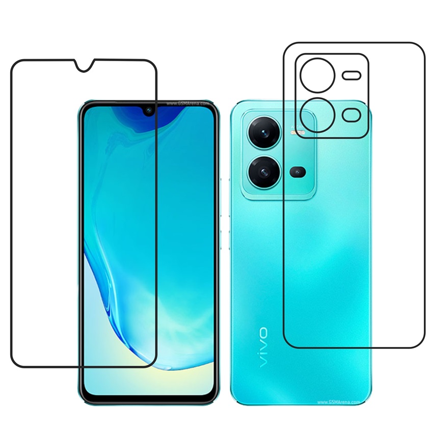 Vivo V25 9H Protective Compatible Mobile Screen Protector For Front & Back (Not a Tempered glass)