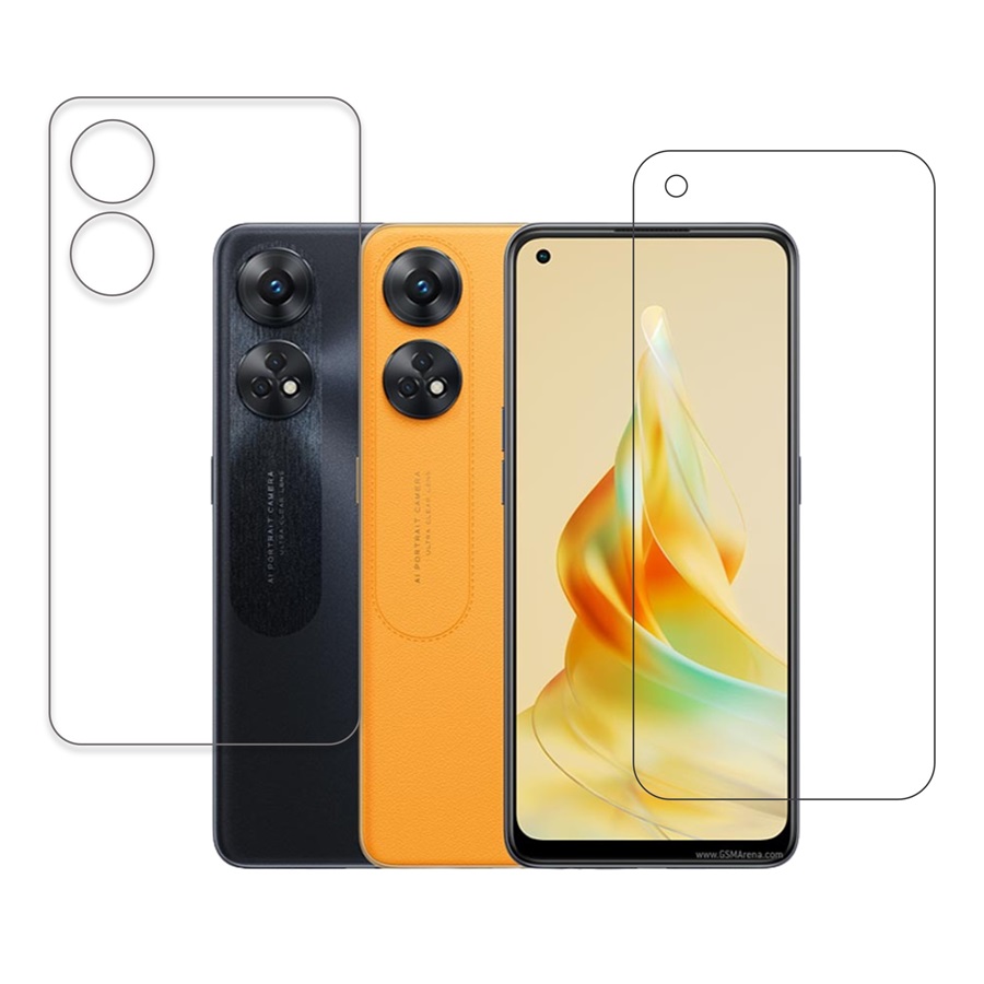 Oppo Reno8 T 9H Protective Compatible Mobile Screen Protector For Front & Back (Not a Tempered glass)