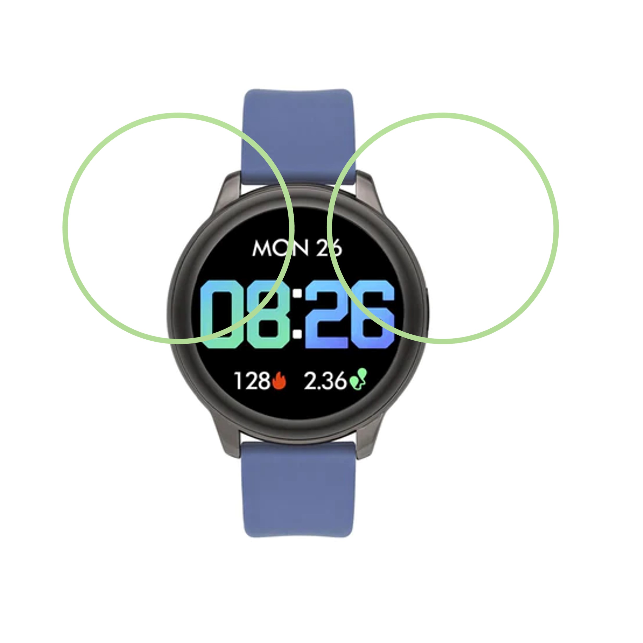 TIMEX DIGITAL BLACk WATCH-TWTXW201T Smartwatch Screen Protector 9H Protective Compatible Flexible