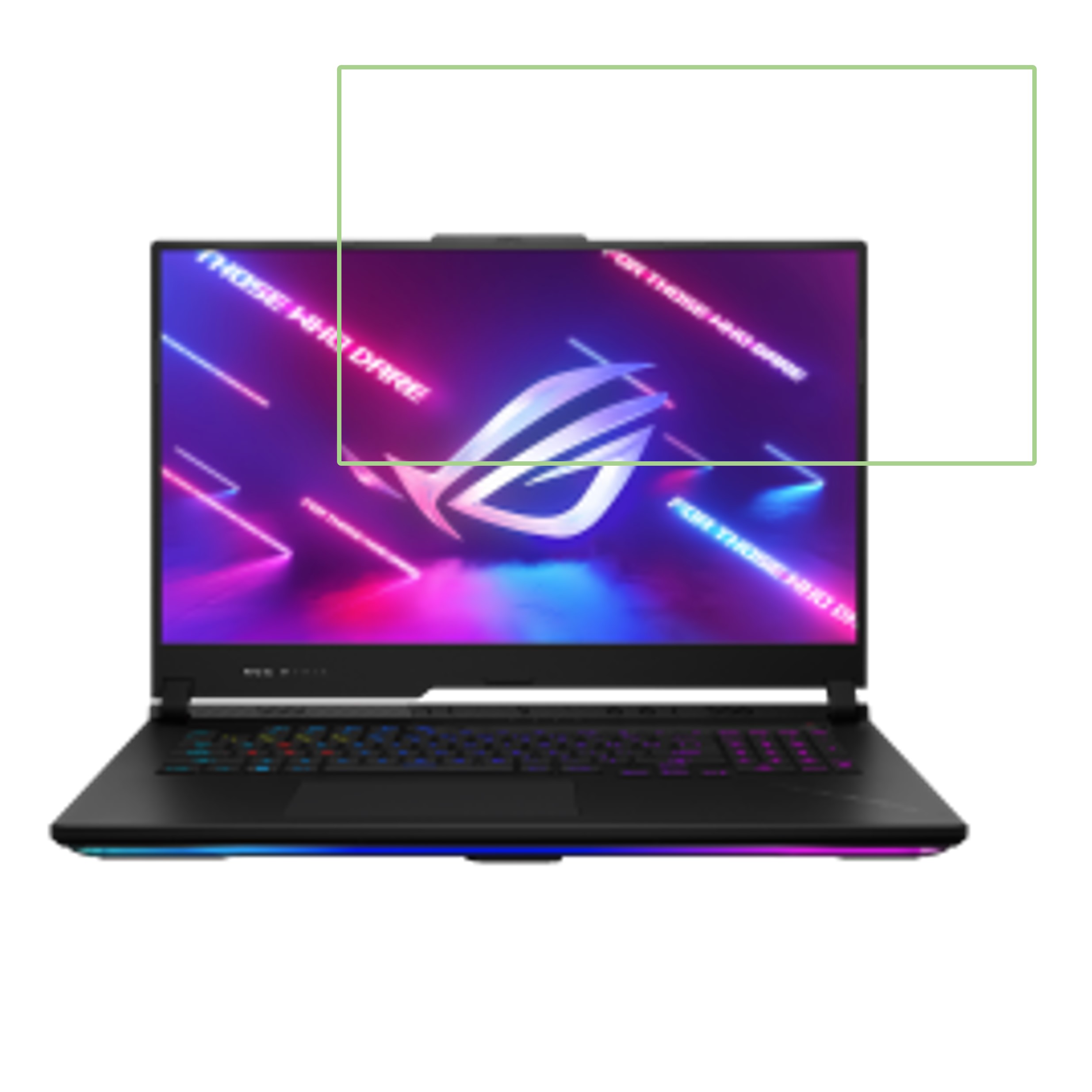 Asus ROG Strix SCAR 17 (2023) (43.9 Cm / 17.3 Inch) Laptop Screen protector 9H Flexible Unbreakable Scratch resistance 